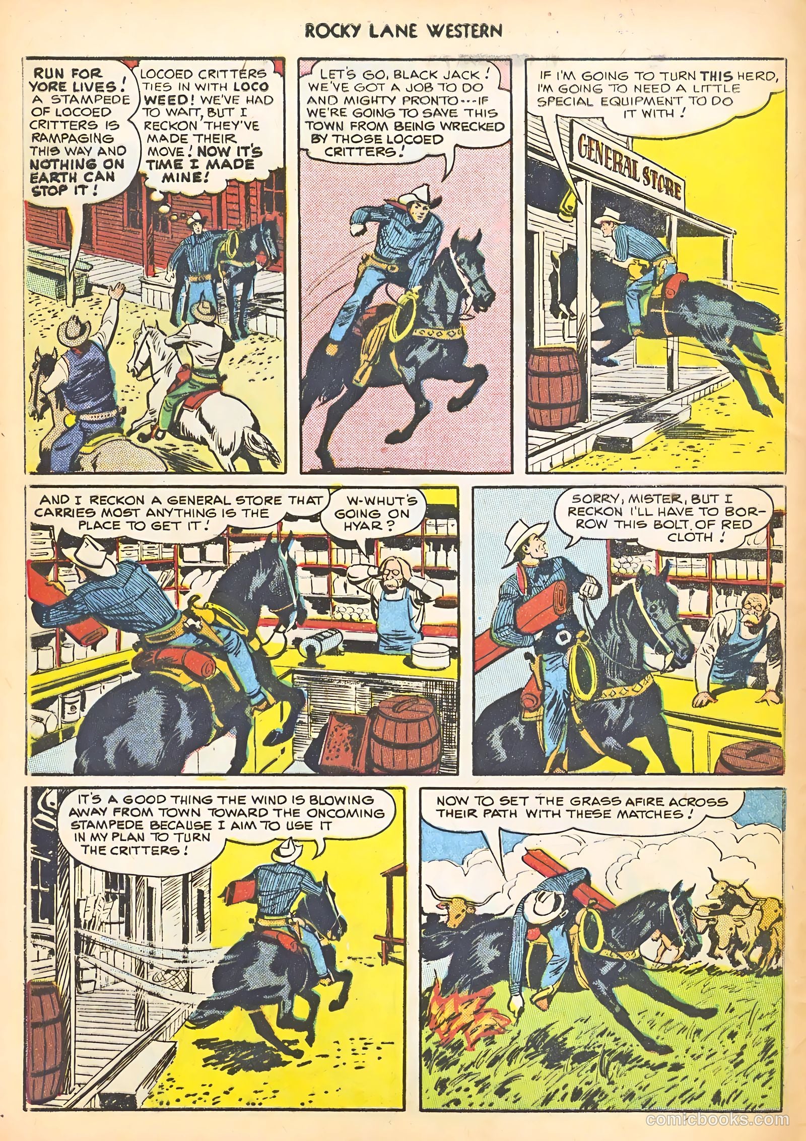 Rocky Lane #11 (1950) — page 8 of 52