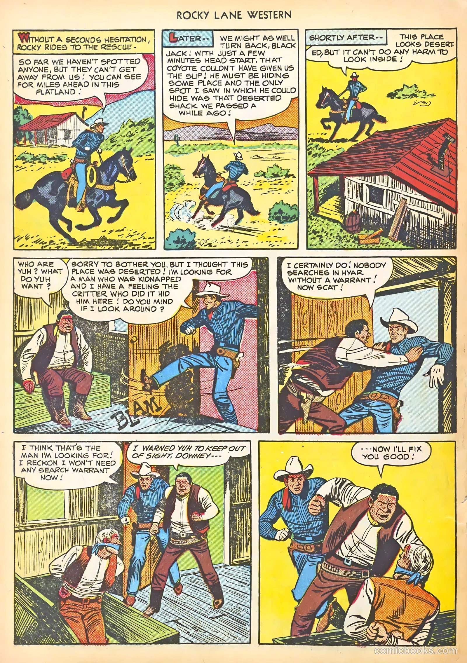 Rocky Lane #11 (1950) — page 28 of 52