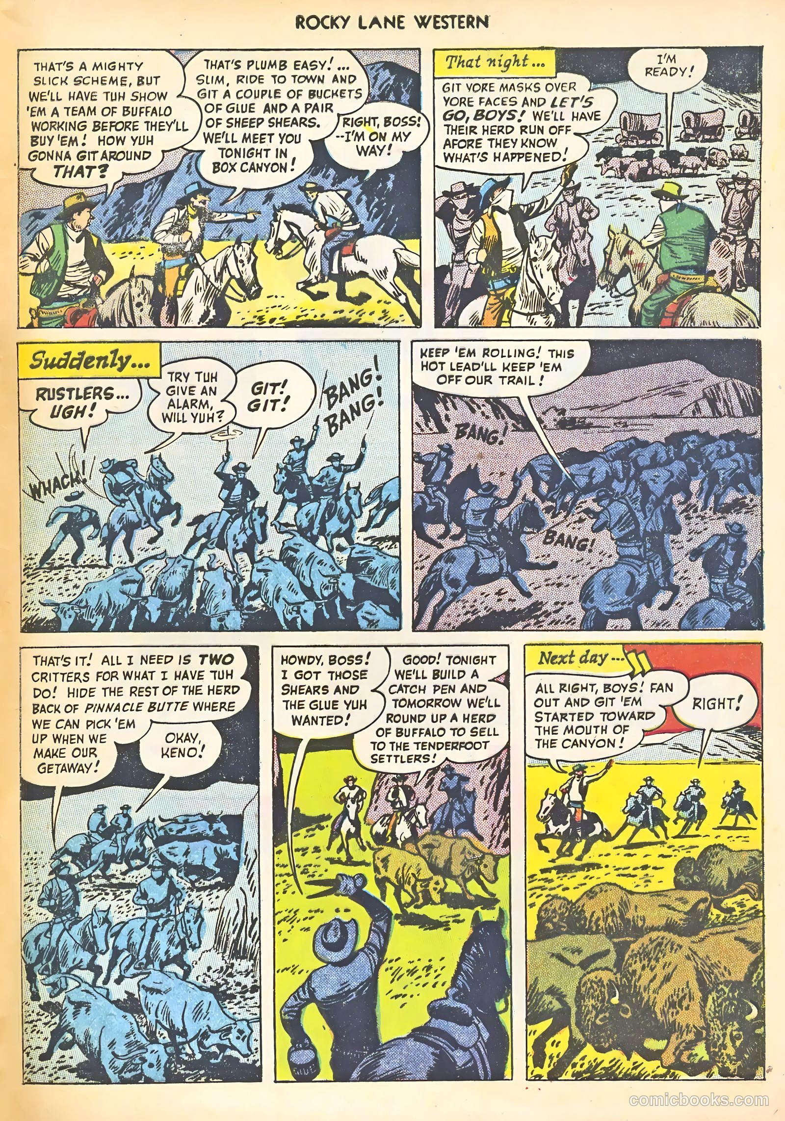Rocky Lane #11 (1950) — page 45 of 52