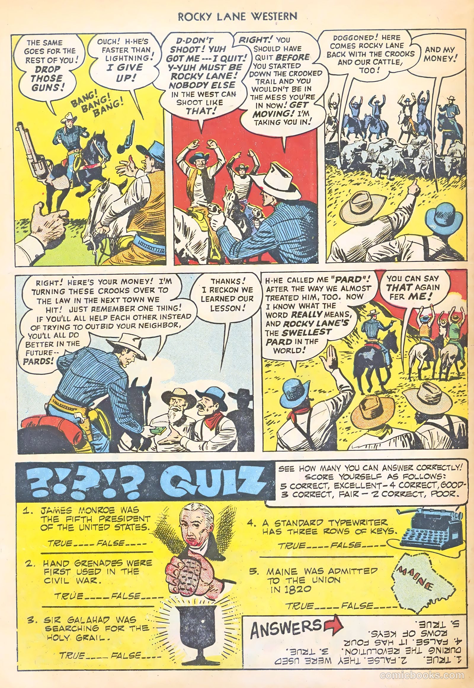 Rocky Lane #11 (1950) — page 50 of 52