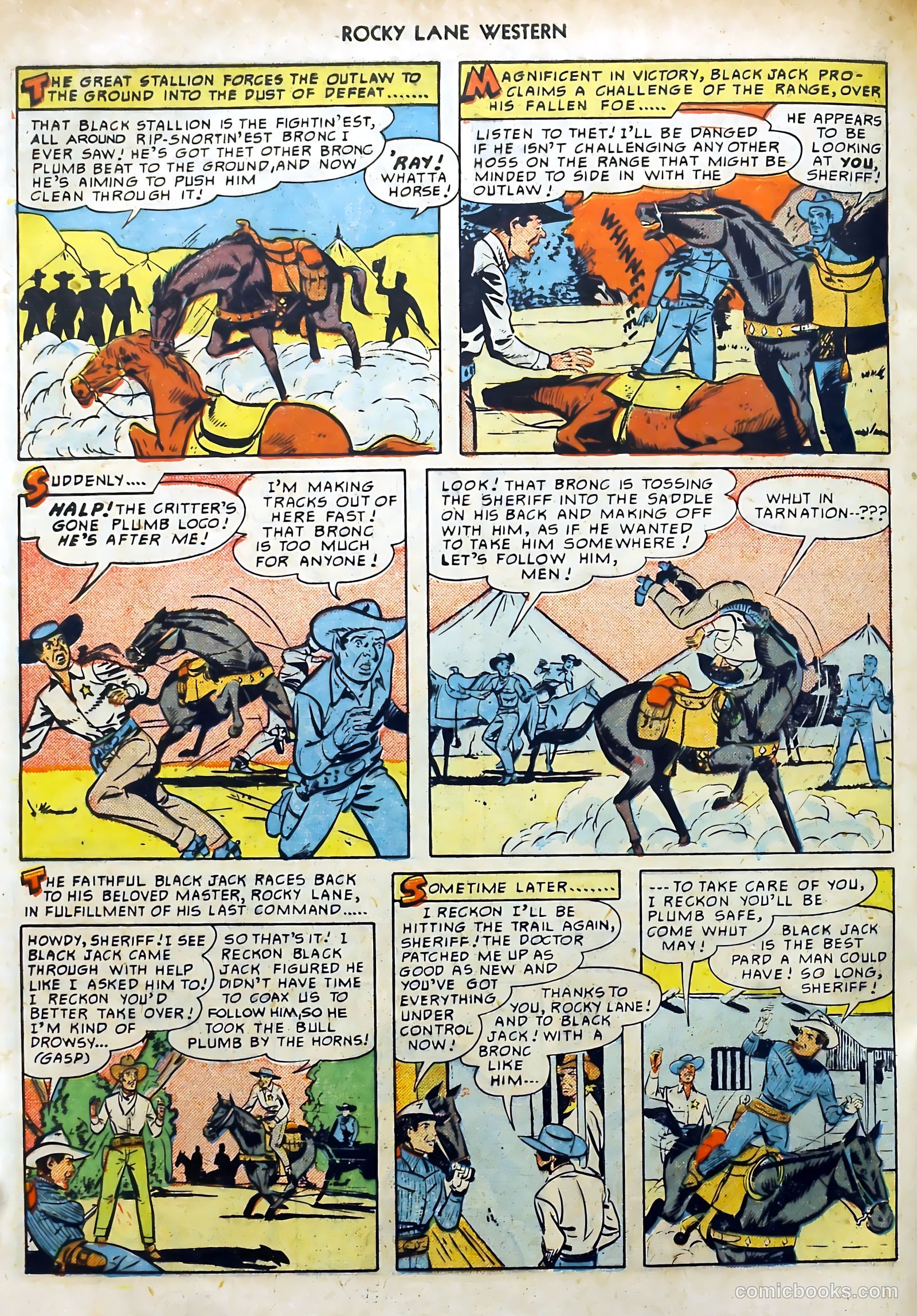 Rocky Lane #15 (1950) — page 32 of 52