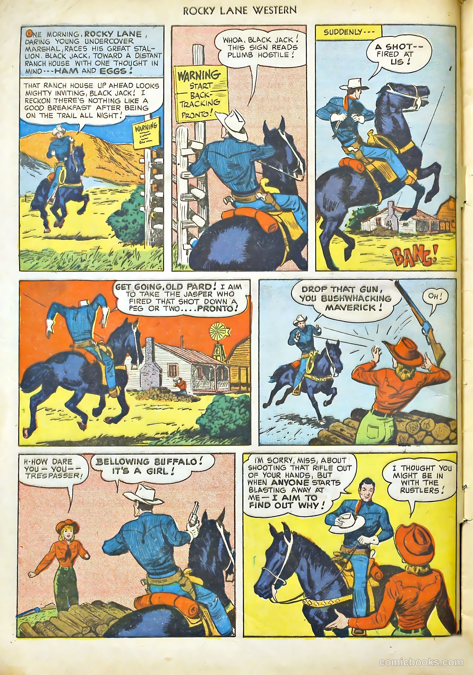 Rocky Lane #18 (1950) — page 4 of 36