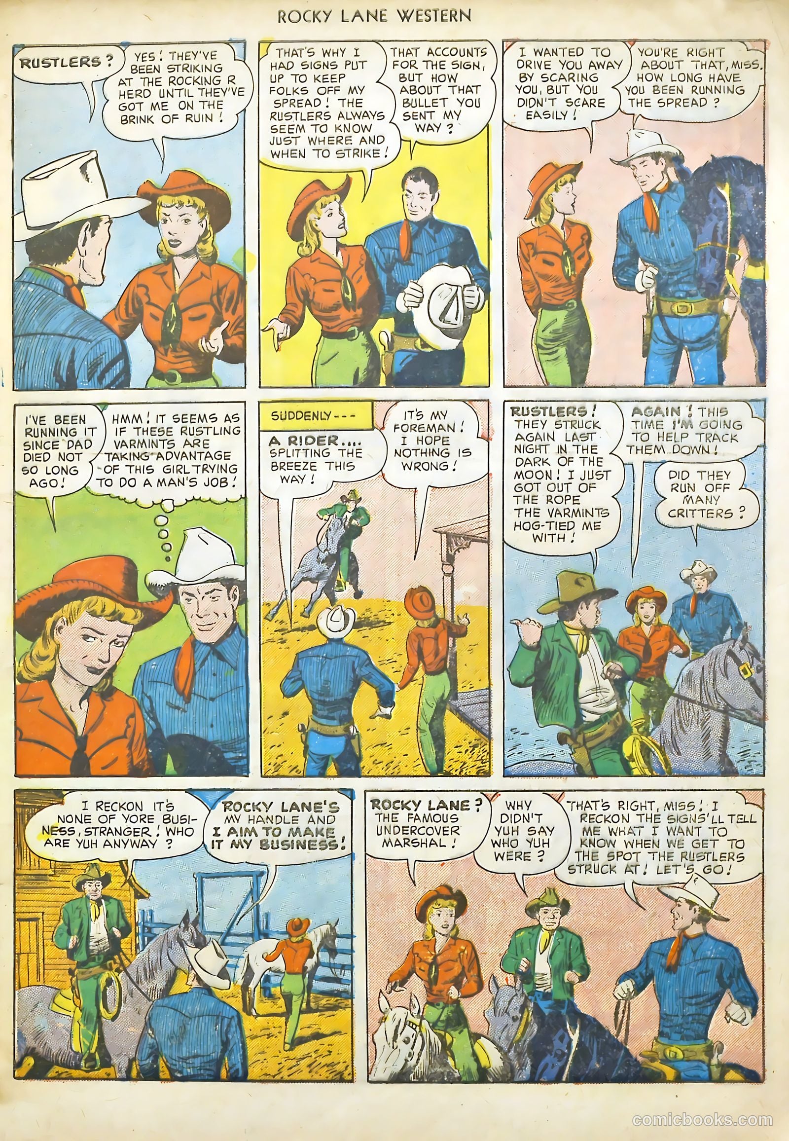 Rocky Lane #18 (1950) — page 5 of 36