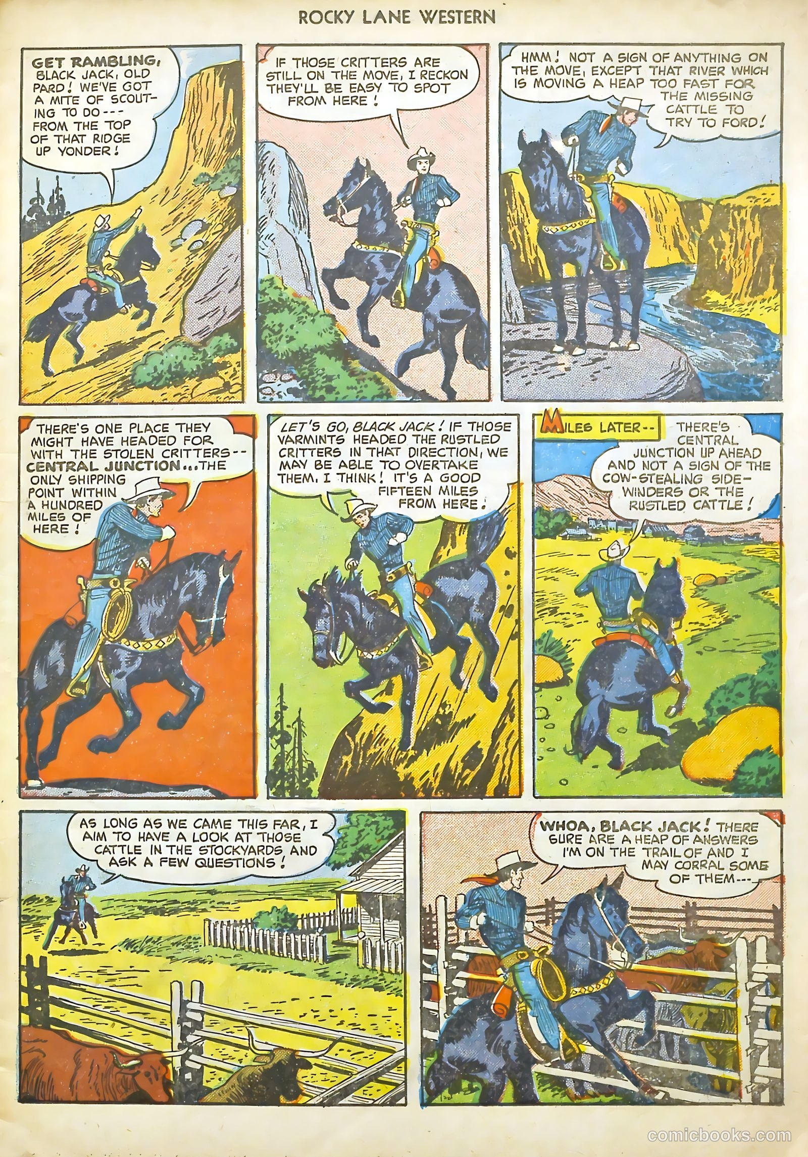 Rocky Lane #18 (1950) — page 7 of 36