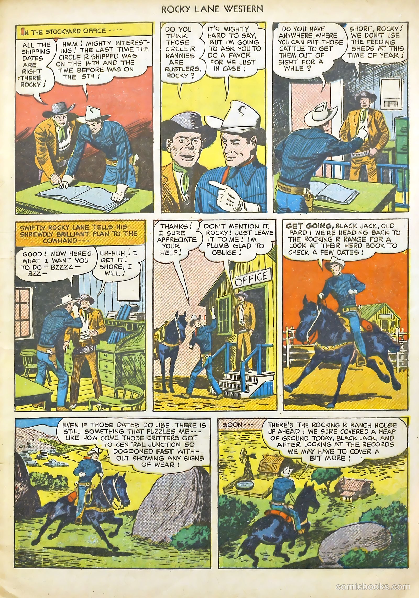 Rocky Lane #18 (1950) — page 9 of 36