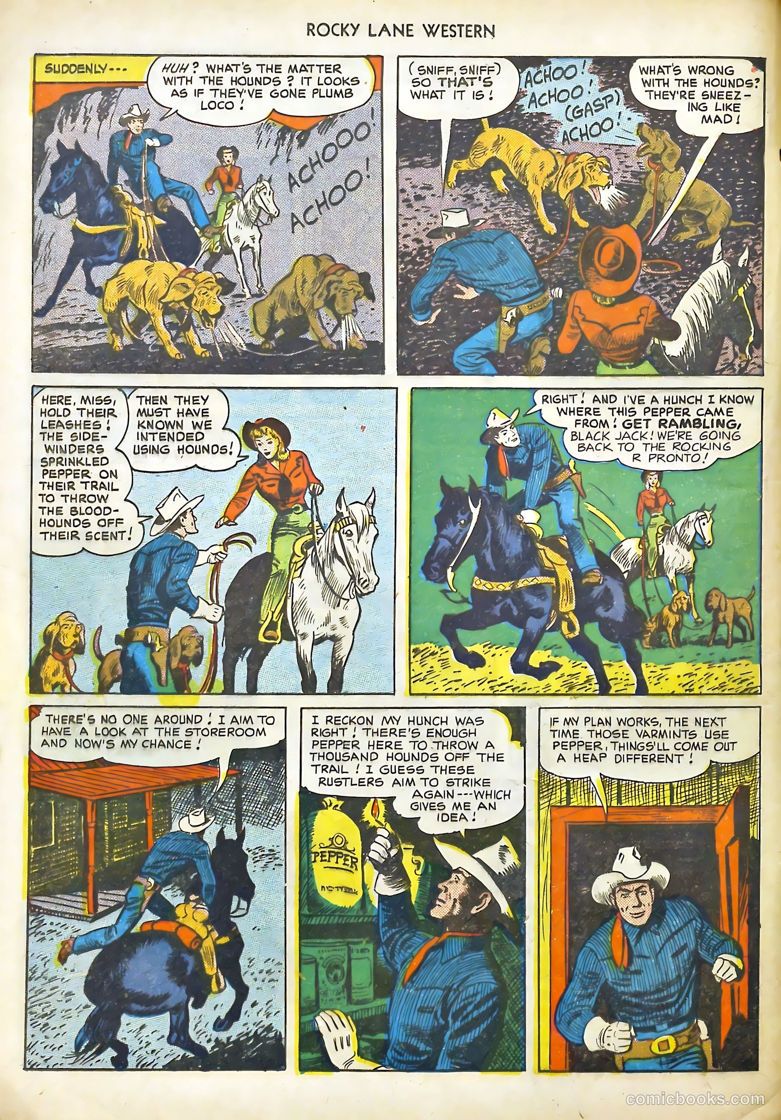 Rocky Lane #18 (1950) — page 12 of 36