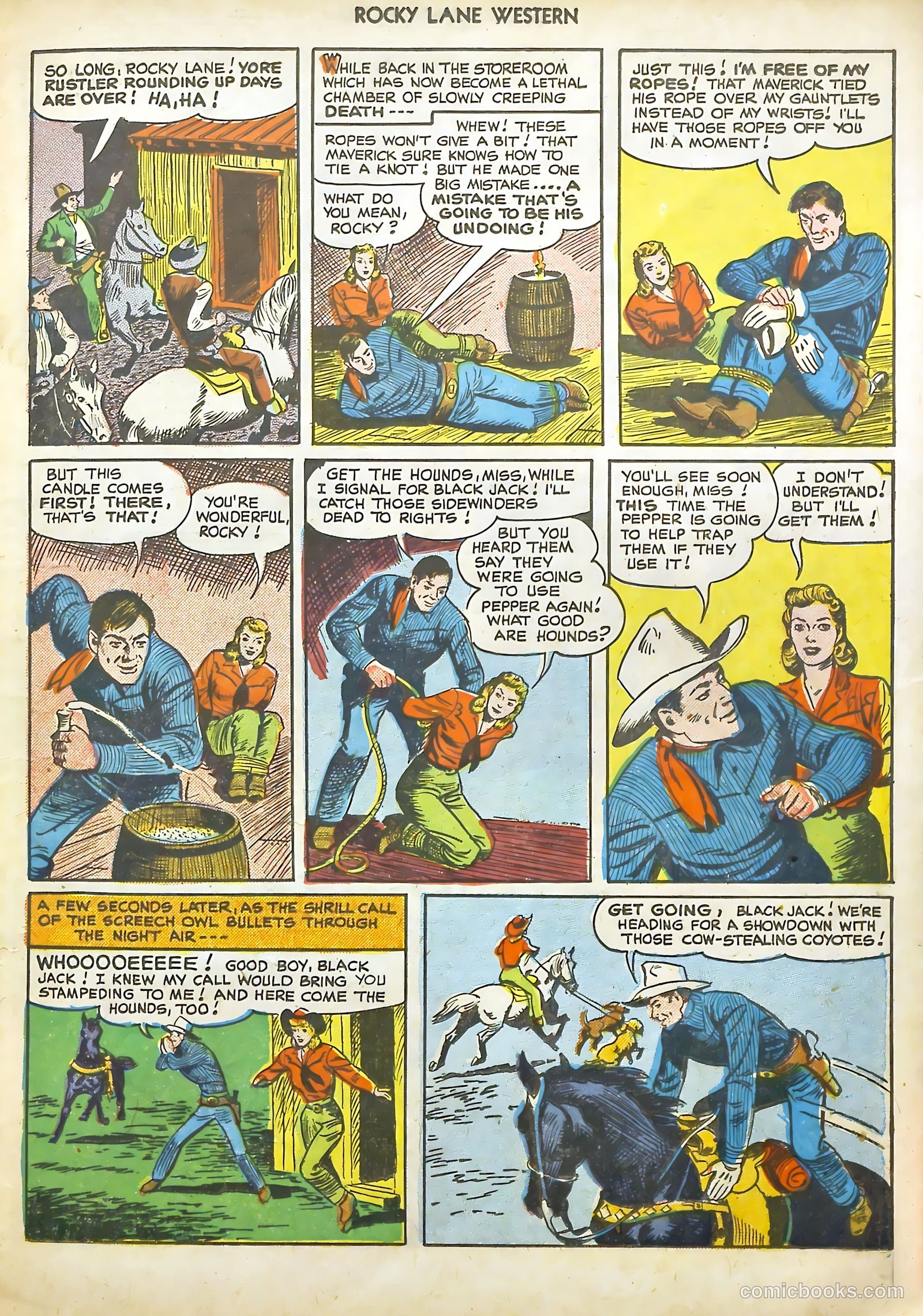 Rocky Lane #18 (1950) — page 19 of 36