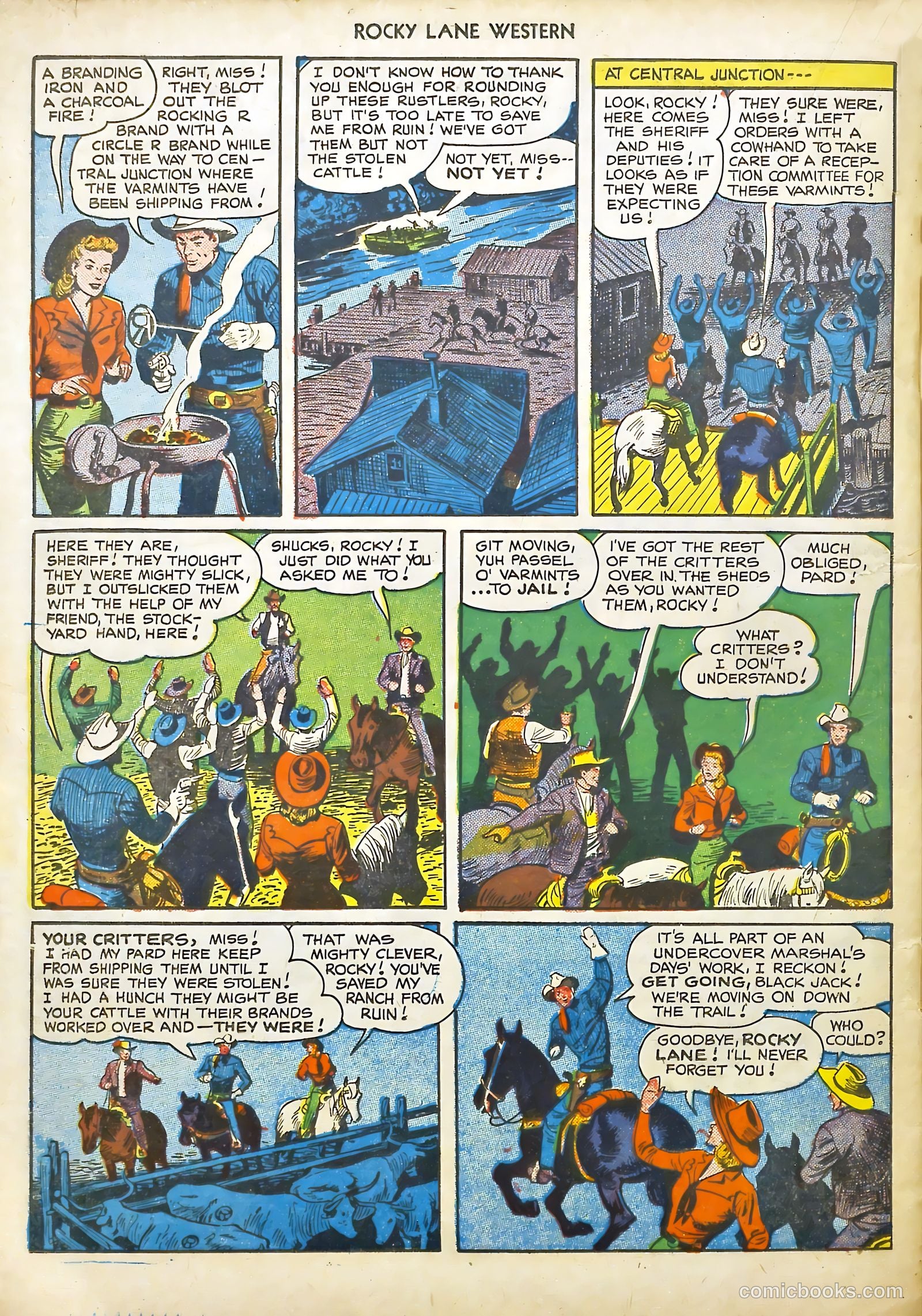 Rocky Lane #18 (1950) — page 22 of 36