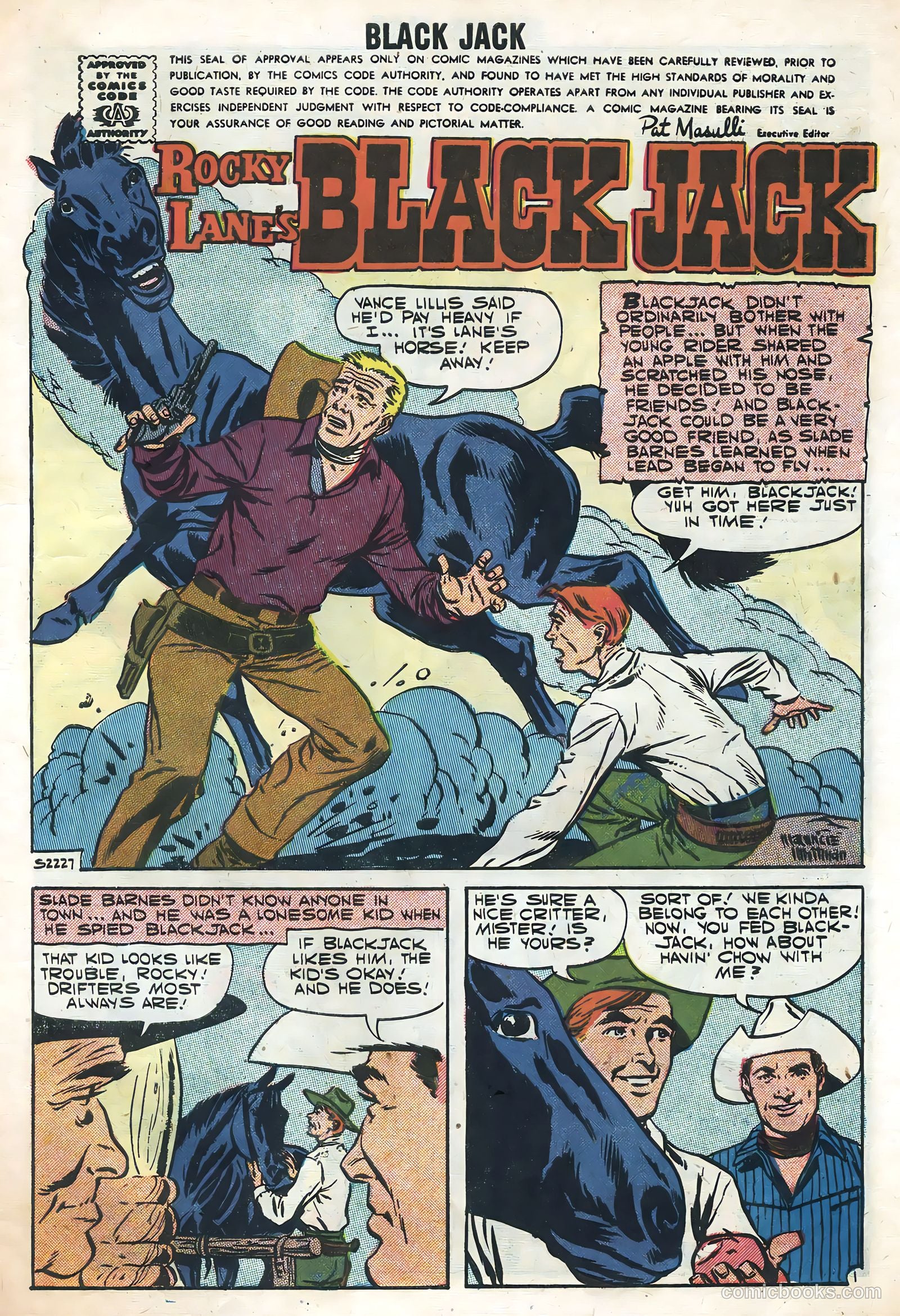 Rocky Lane's Black Jack #20 (1957) — page 3 of 36
