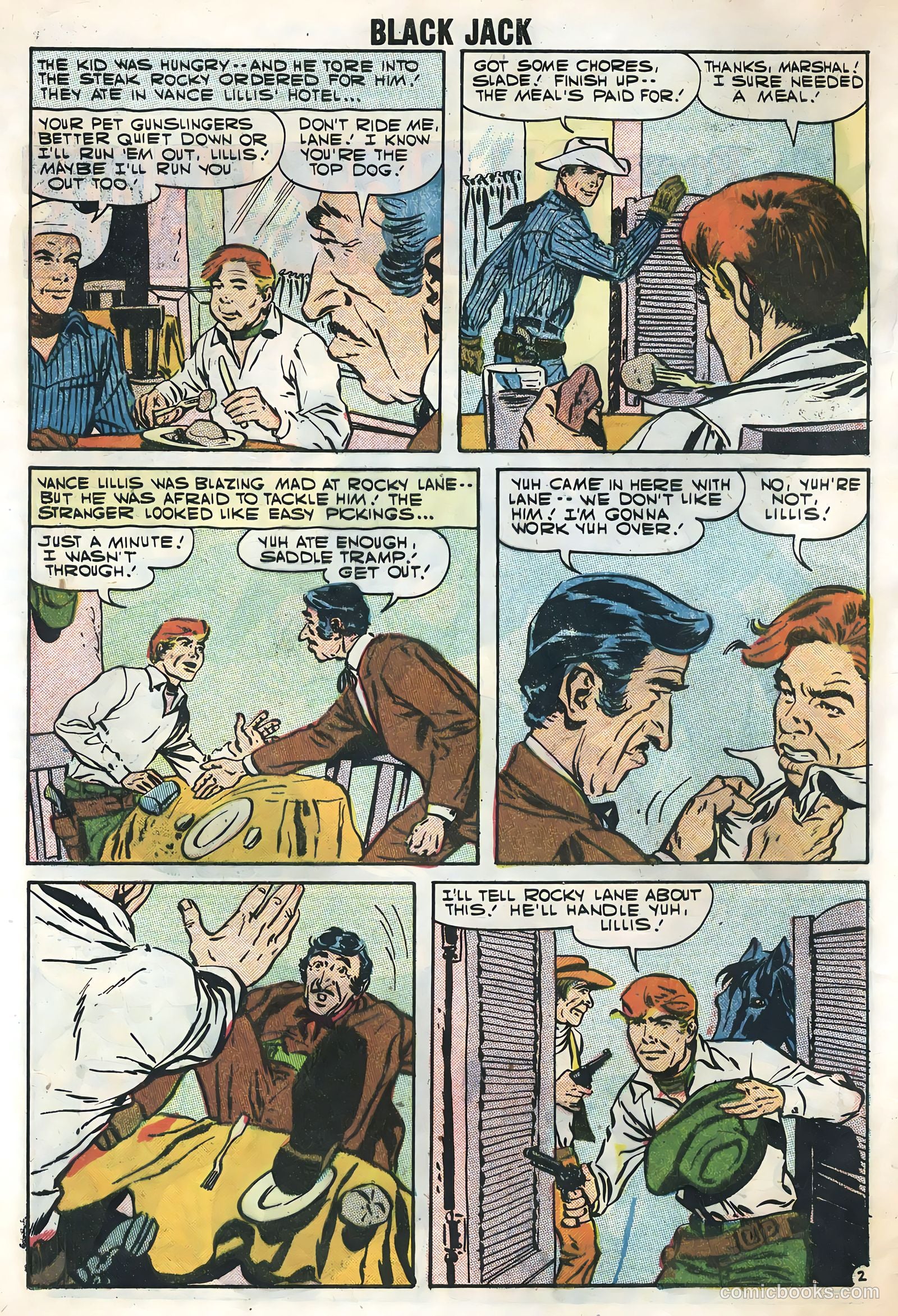 Rocky Lane's Black Jack #20 (1957) — page 4 of 36