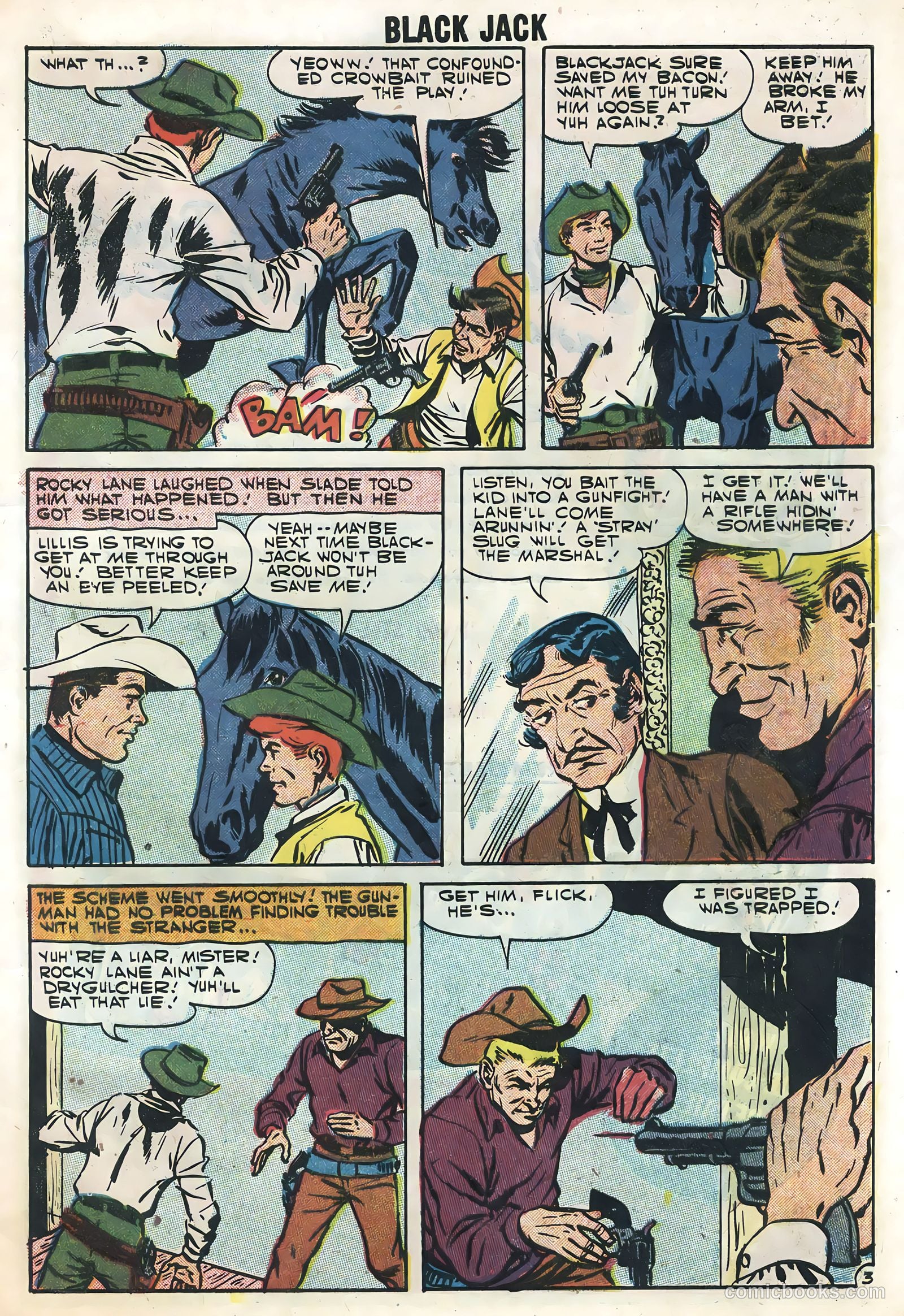 Rocky Lane's Black Jack #20 (1957) — page 5 of 36