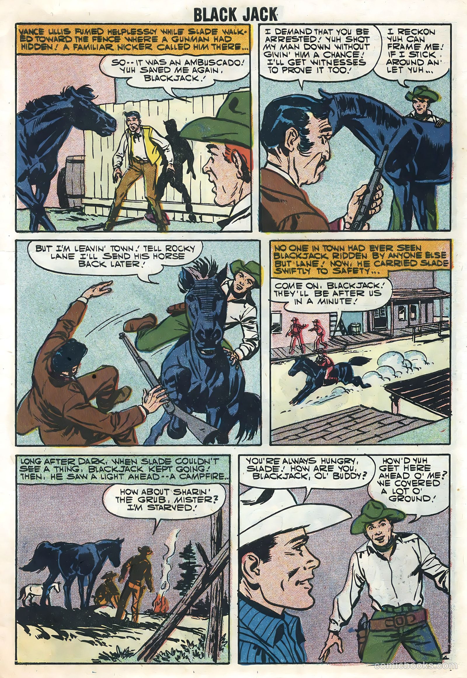 Rocky Lane's Black Jack #20 (1957) — page 7 of 36