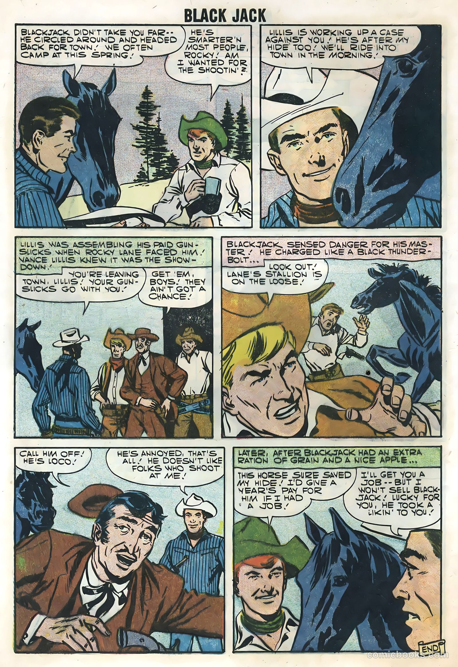 Rocky Lane's Black Jack #20 (1957) — page 8 of 36