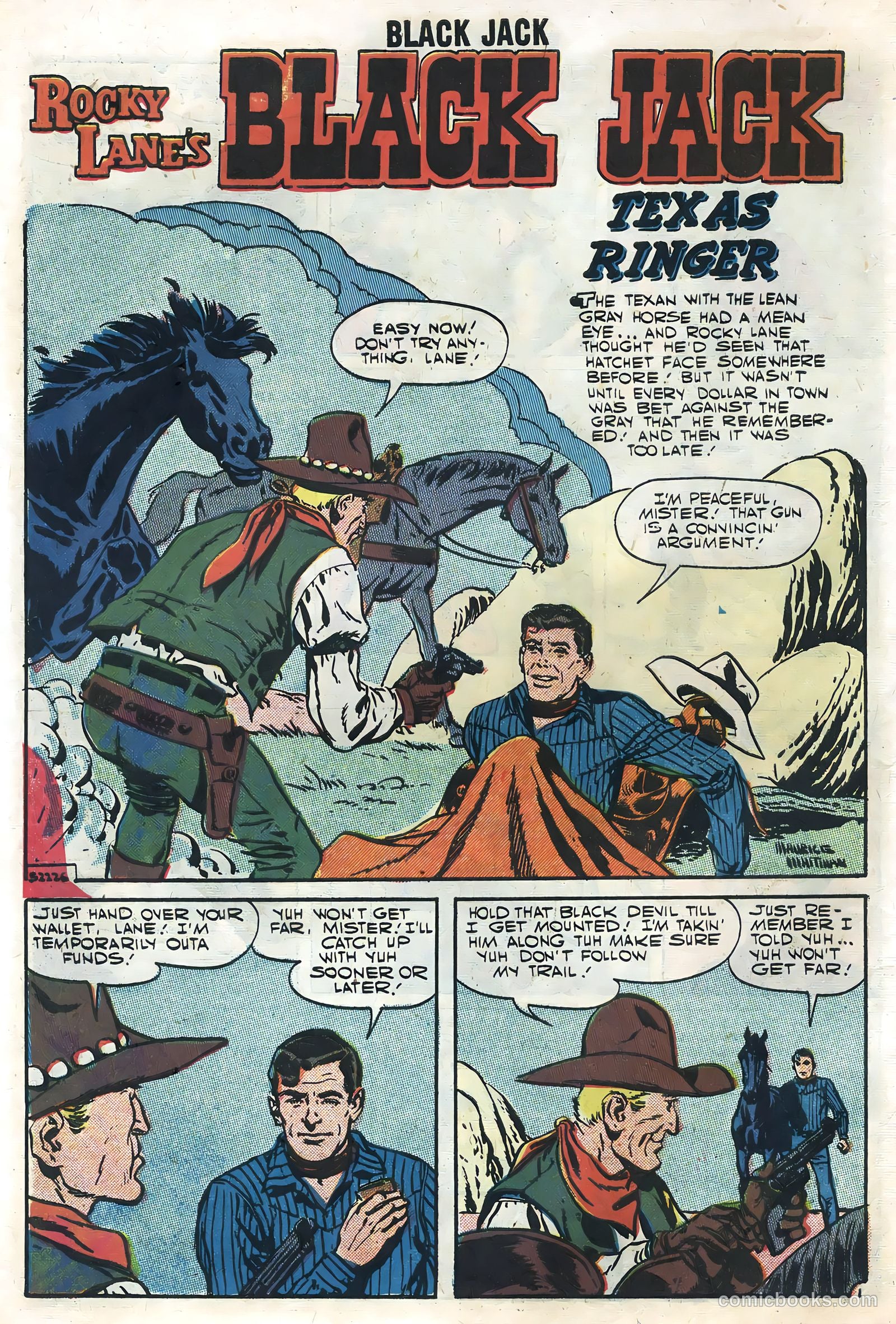 Rocky Lane's Black Jack #20 (1957) — page 10 of 36