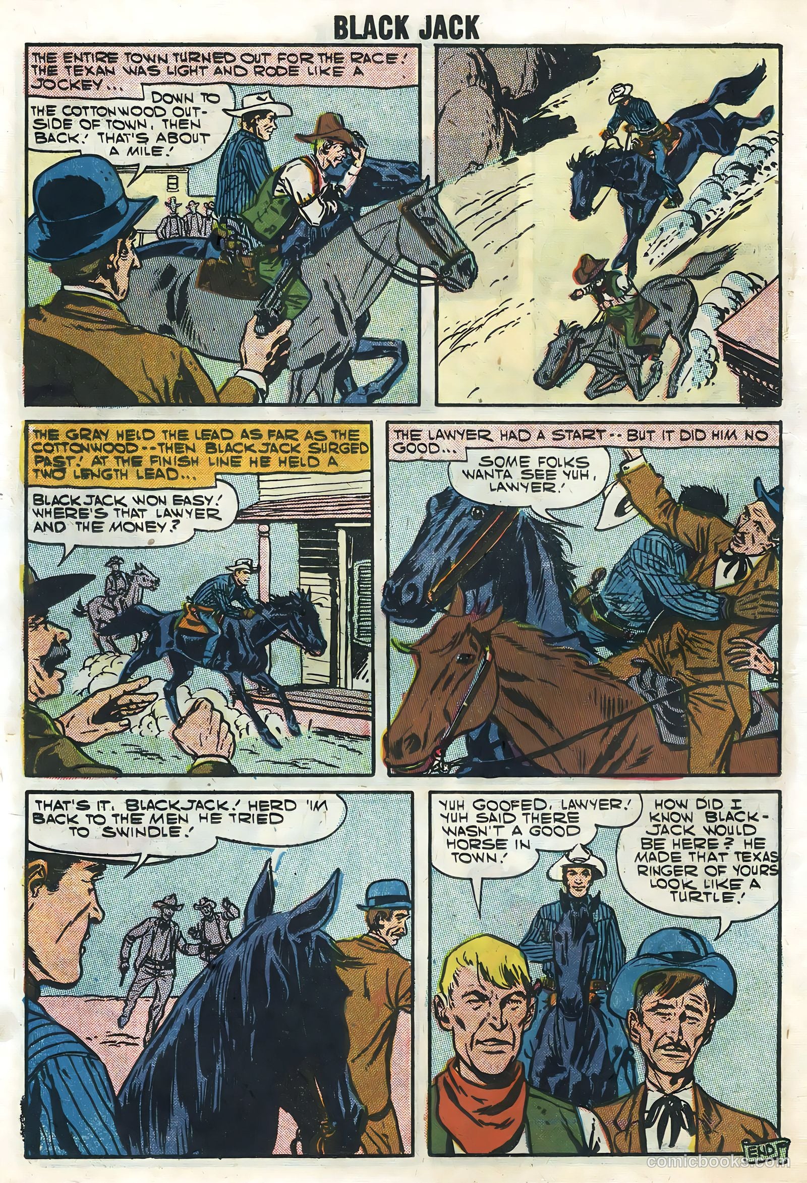 Rocky Lane's Black Jack #20 (1957) — page 14 of 36
