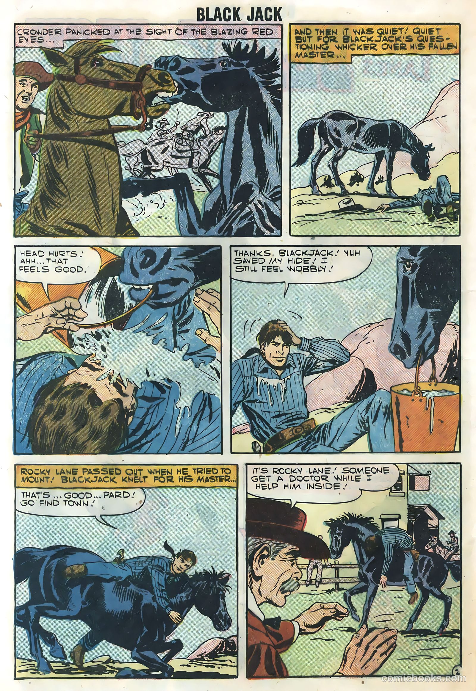 Rocky Lane's Black Jack #20 (1957) — page 28 of 36