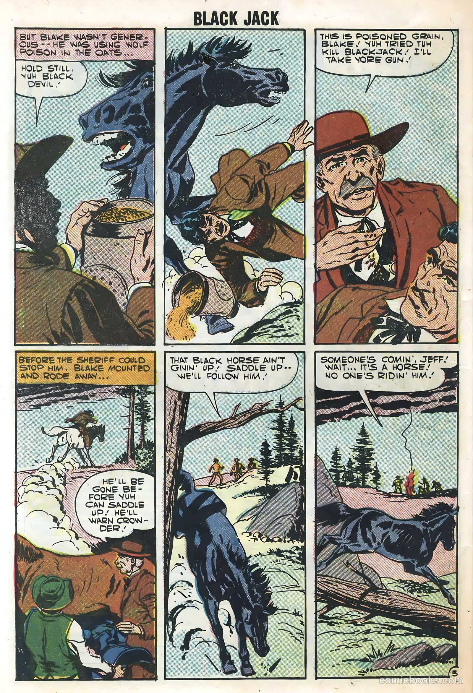 Rocky Lane's Black Jack #20 (1957) — page 32 of 36