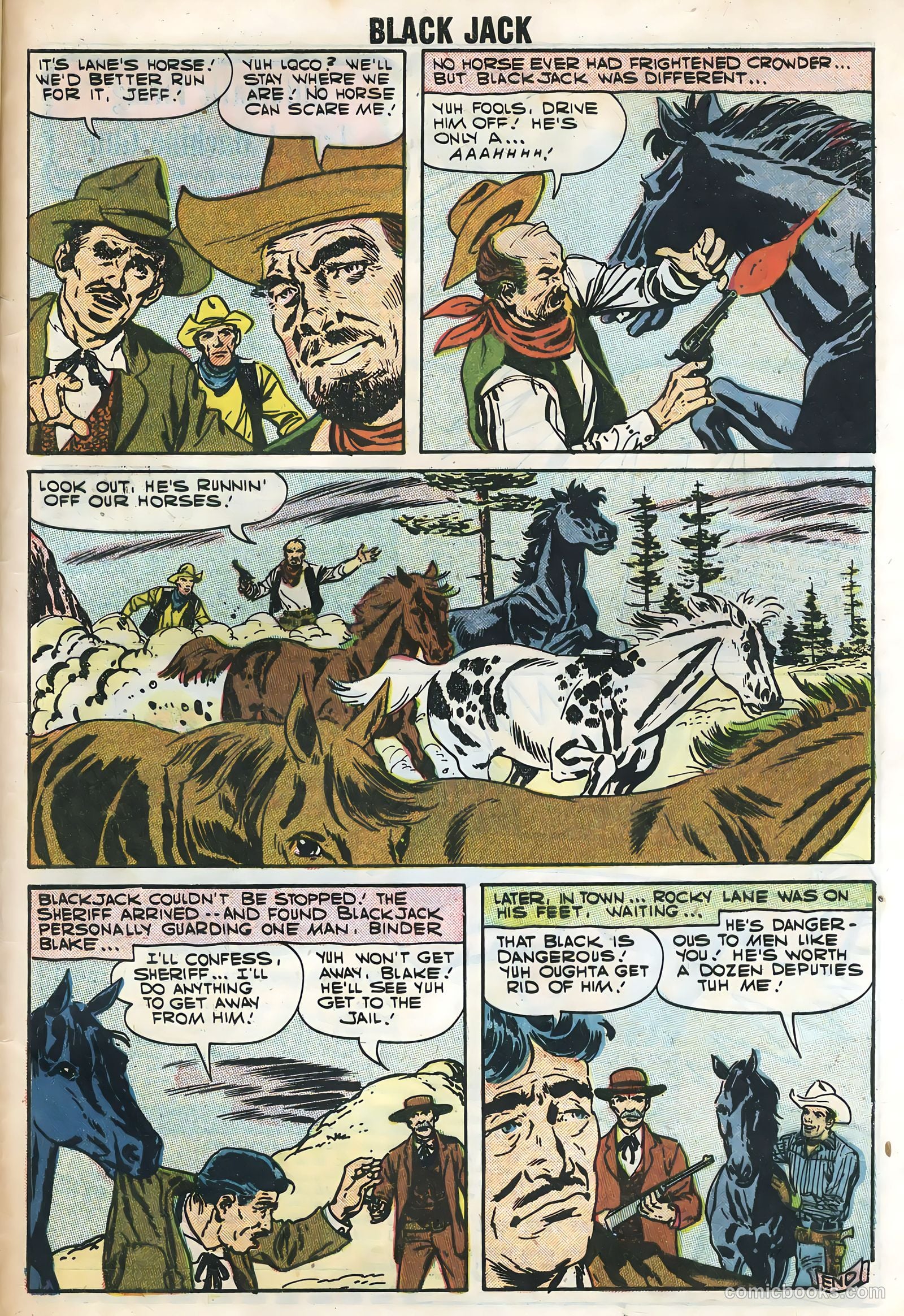 Rocky Lane's Black Jack #20 (1957) — page 33 of 36