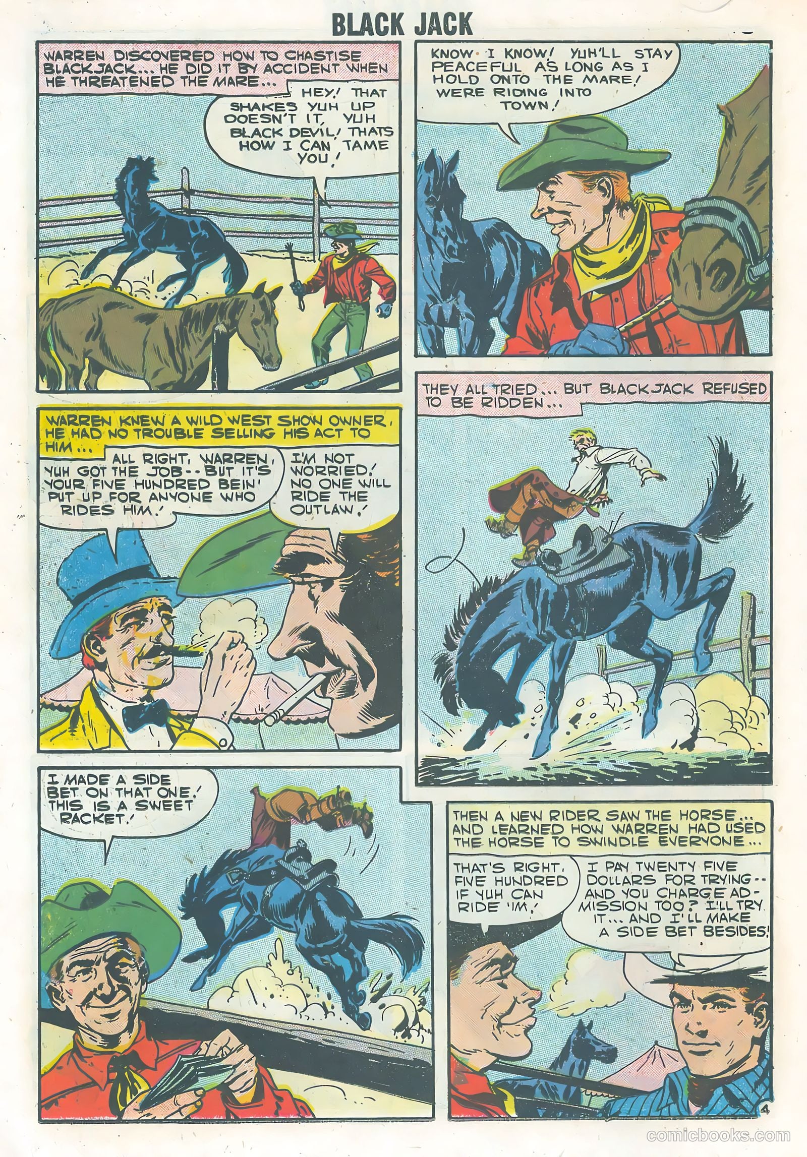Rocky Lane's Black Jack #21 (1958) — page 18 of 36