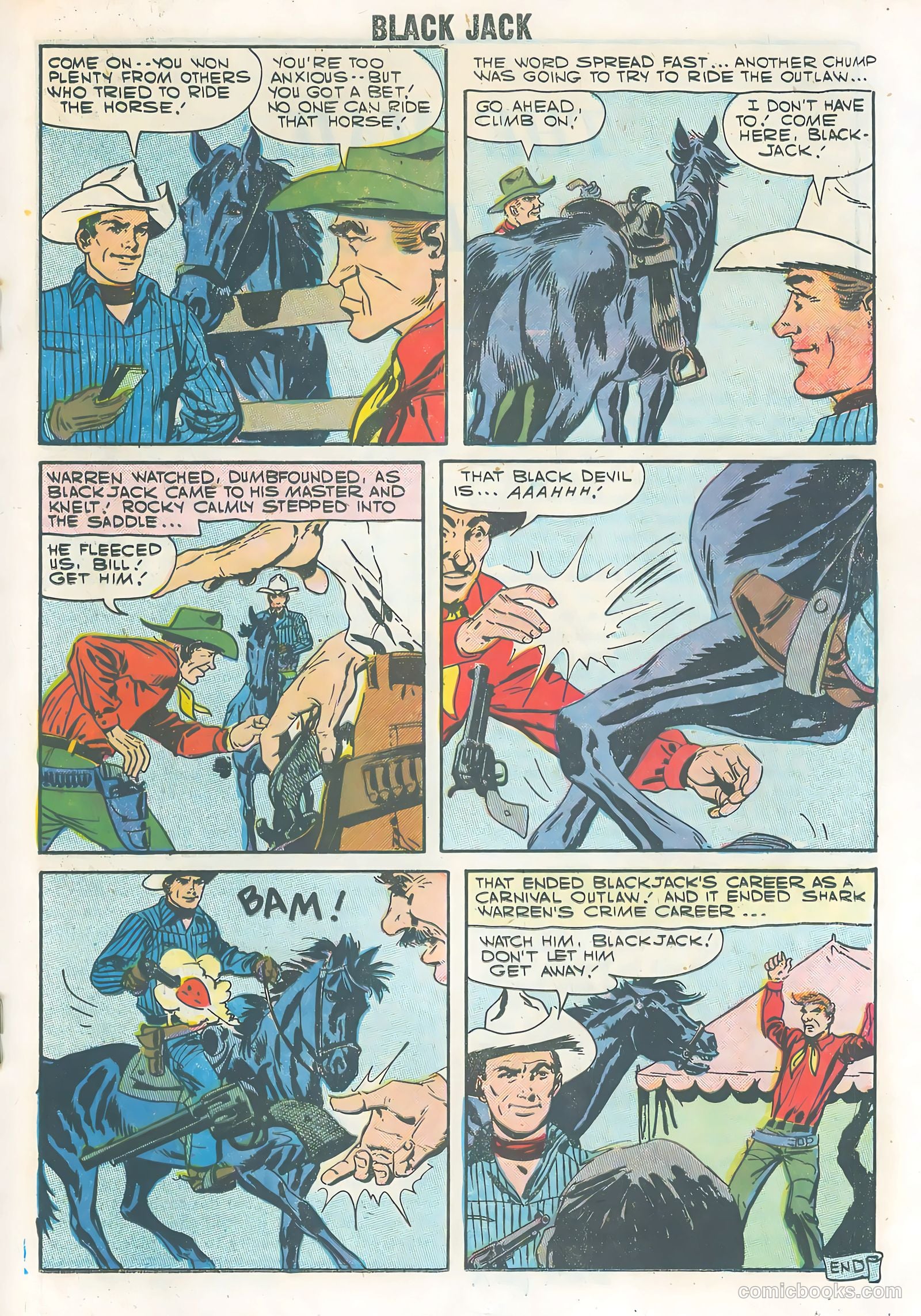 Rocky Lane's Black Jack #21 (1958) — page 19 of 36