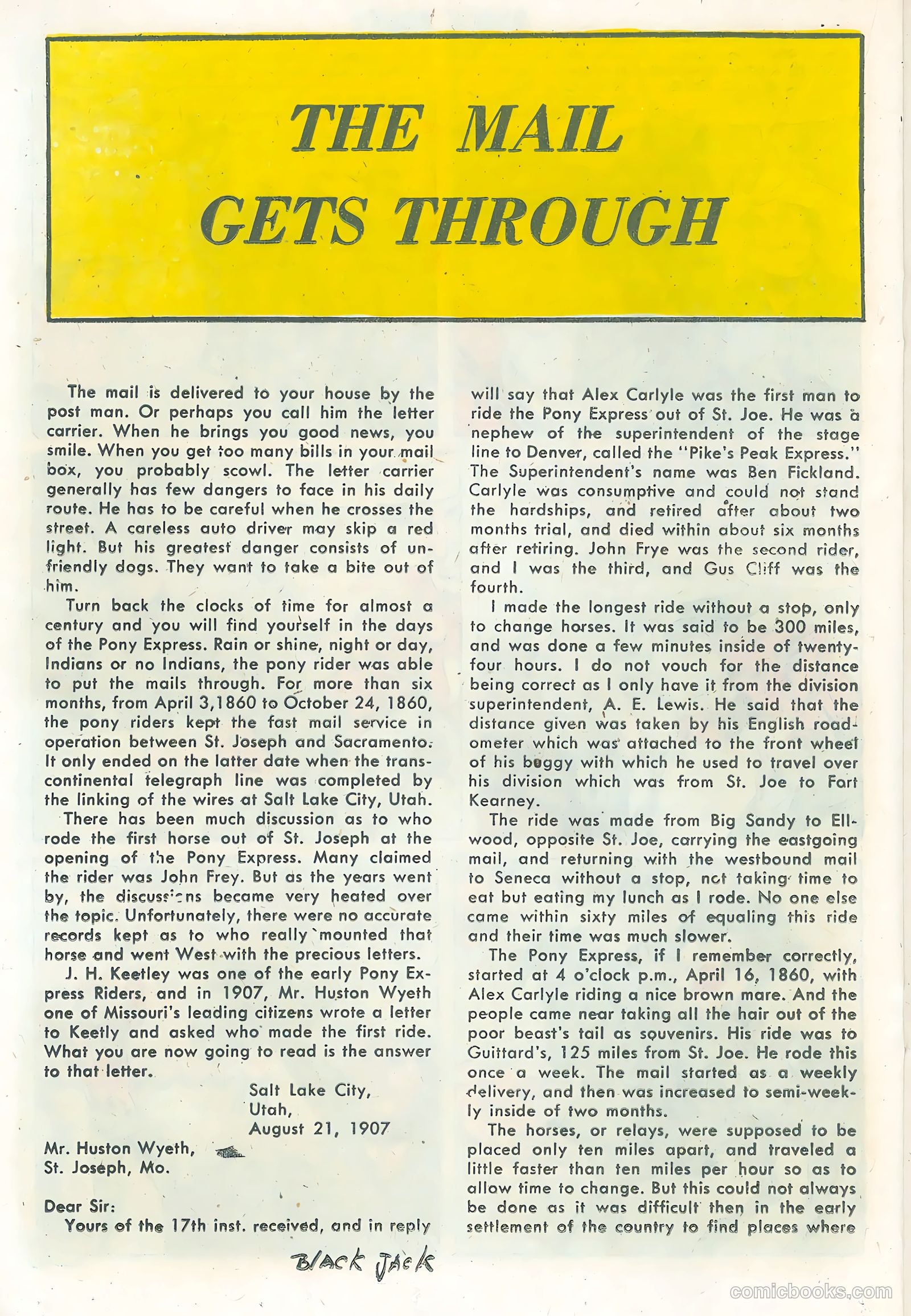 Rocky Lane's Black Jack #21 (1958) — page 20 of 36