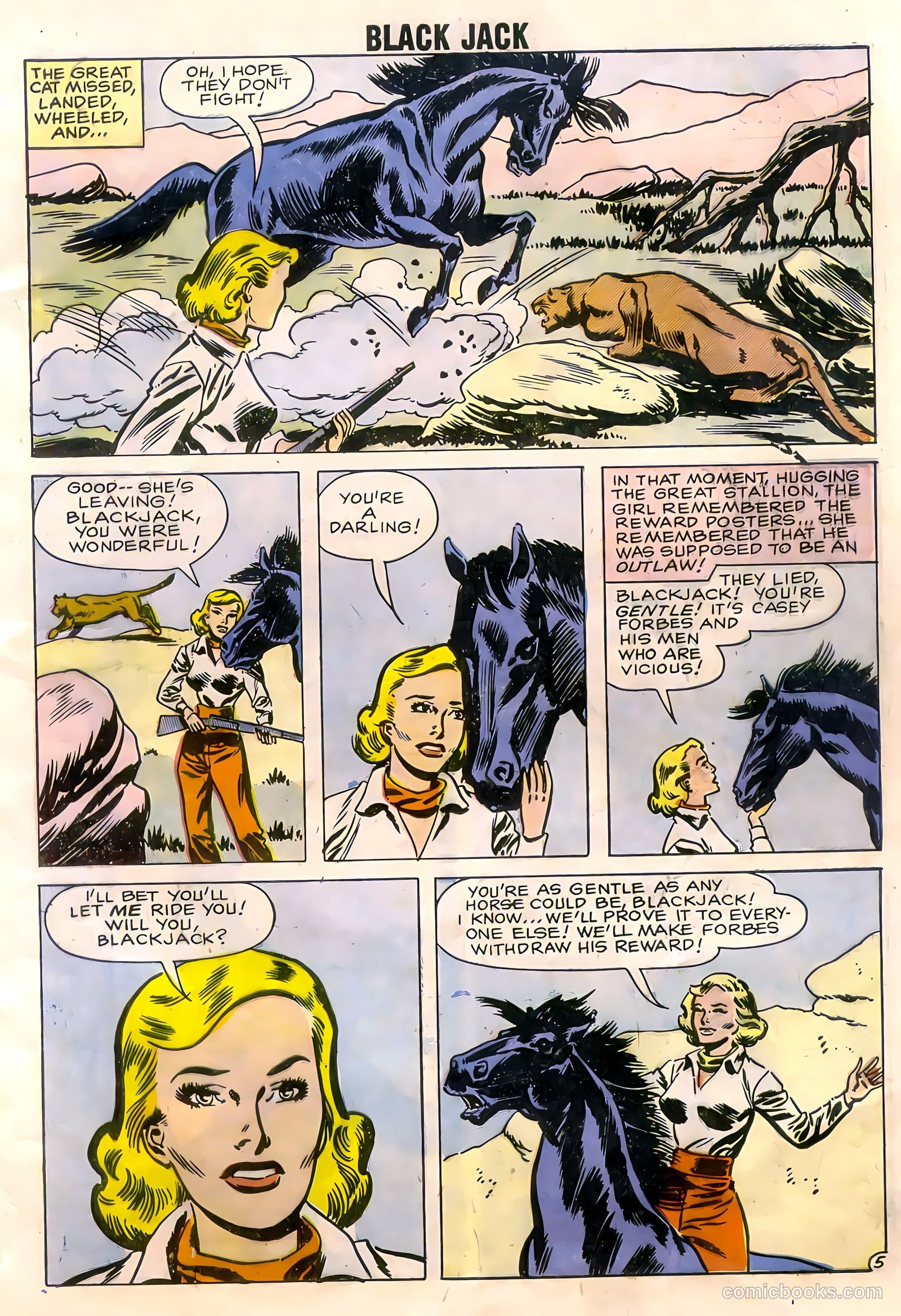Rocky Lane's Black Jack #22 (1958) — page 7 of 66