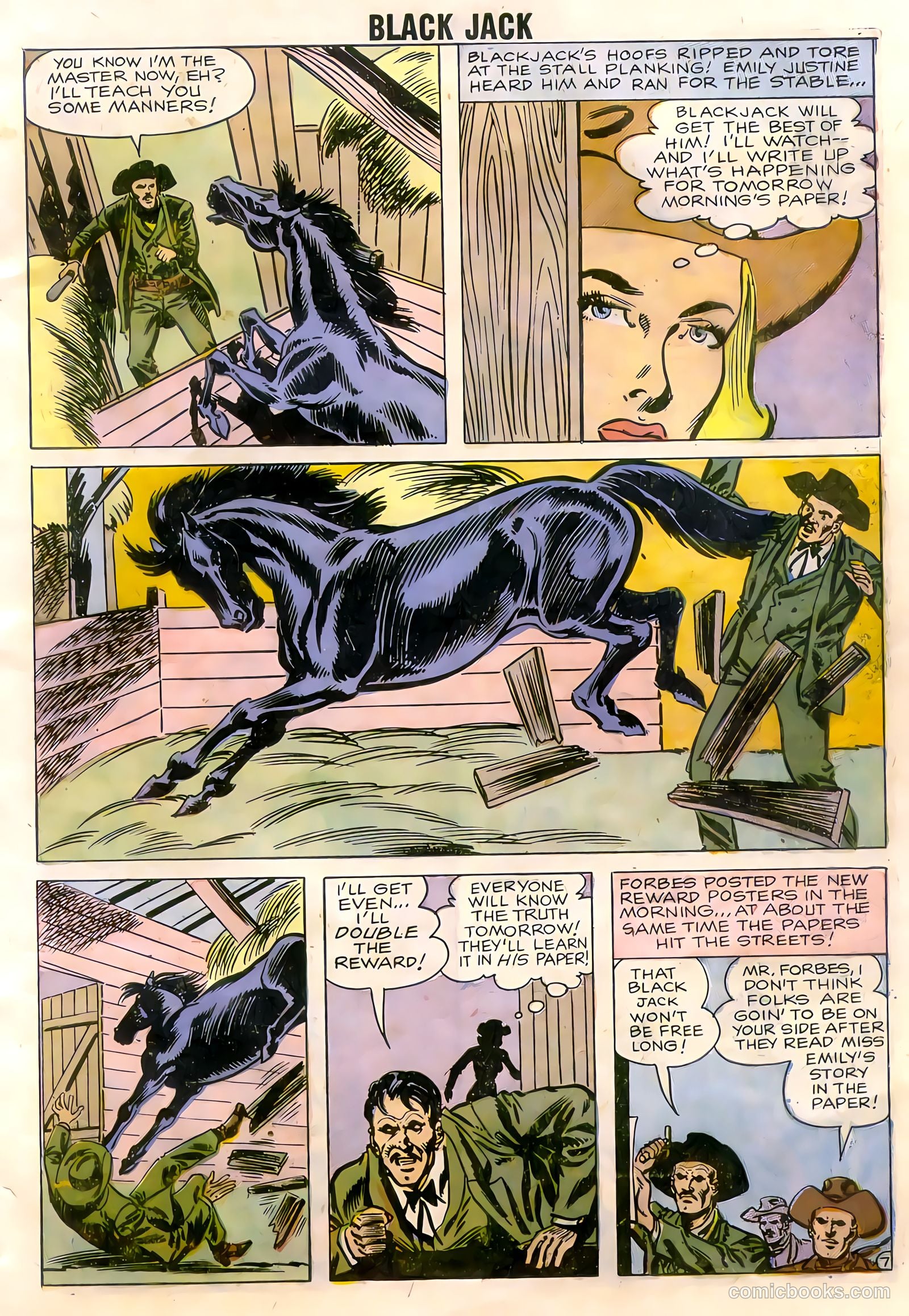 Rocky Lane's Black Jack #22 (1958) — page 9 of 66