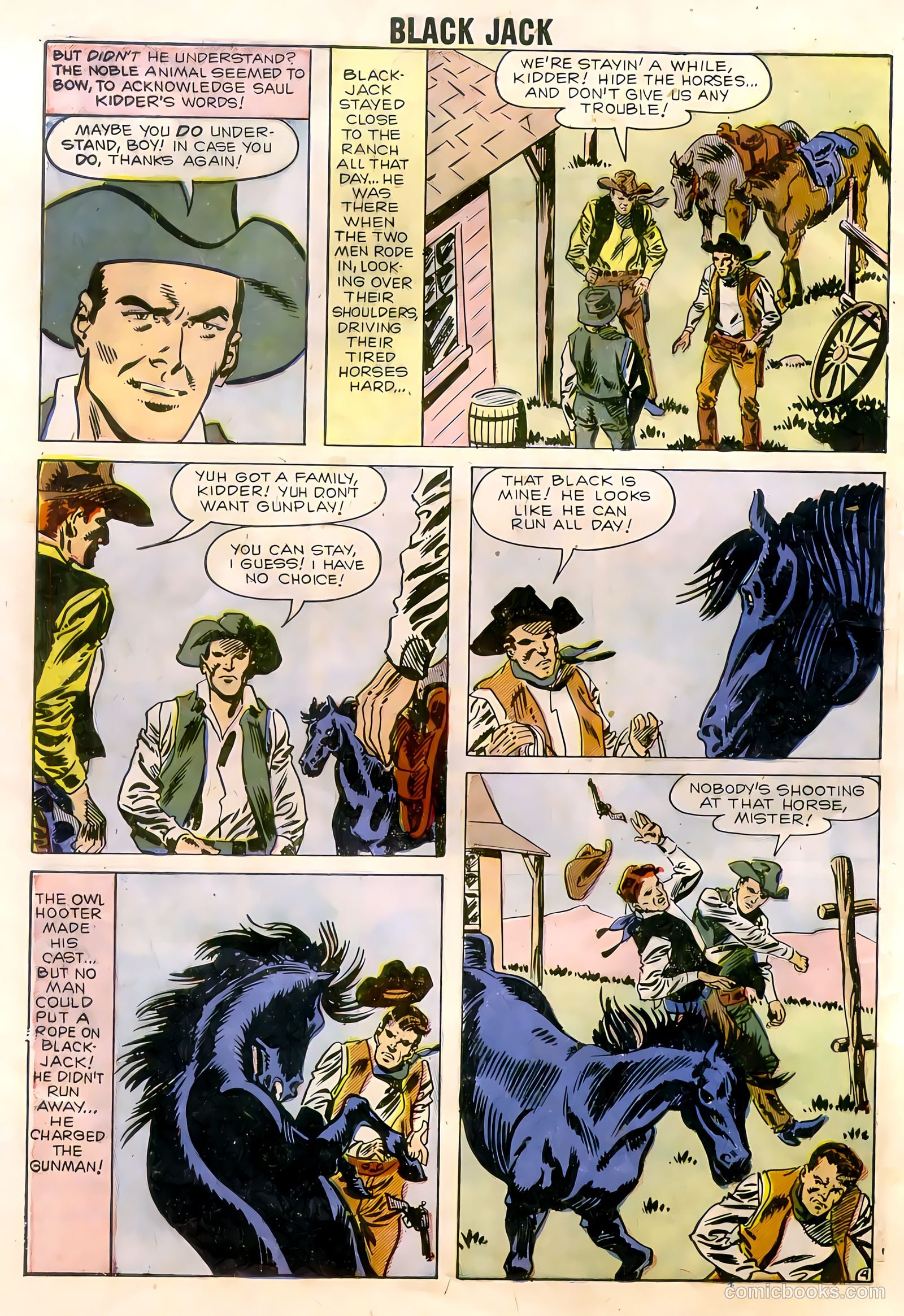 Rocky Lane's Black Jack #22 (1958) — page 14 of 66