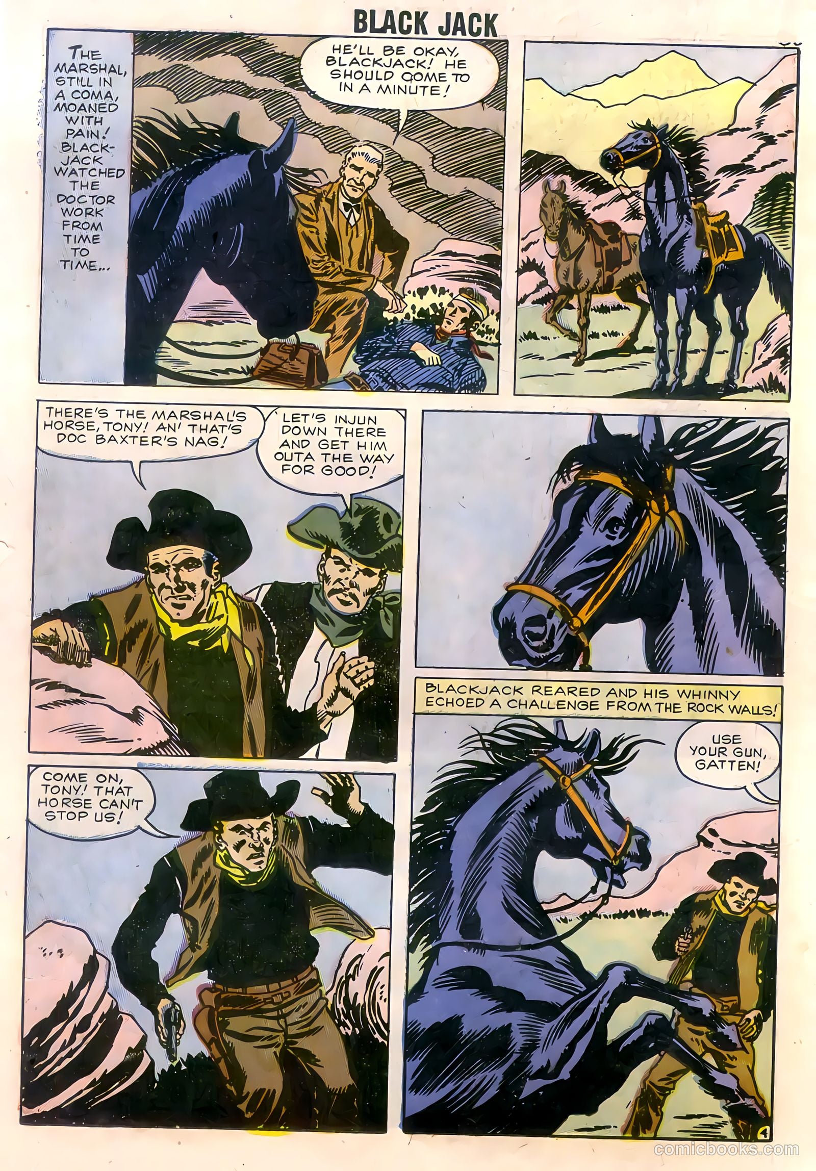 Rocky Lane's Black Jack #22 (1958) — page 32 of 66