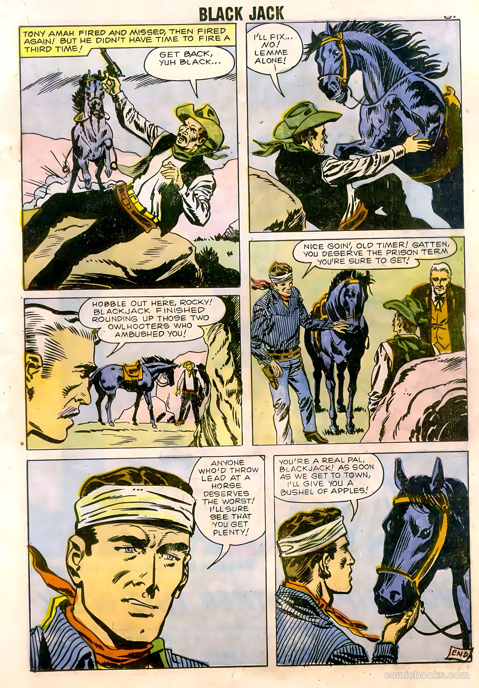 Rocky Lane's Black Jack #22 (1958) — page 33 of 66
