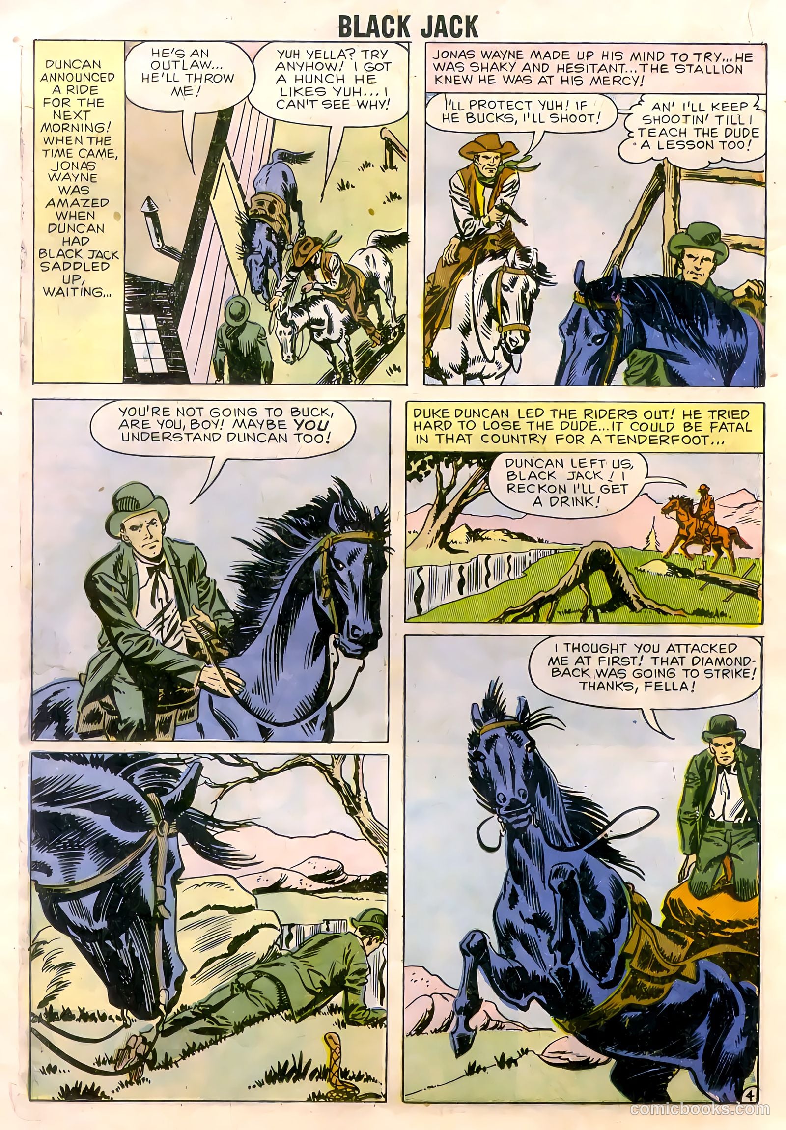 Rocky Lane's Black Jack #22 (1958) — page 46 of 66