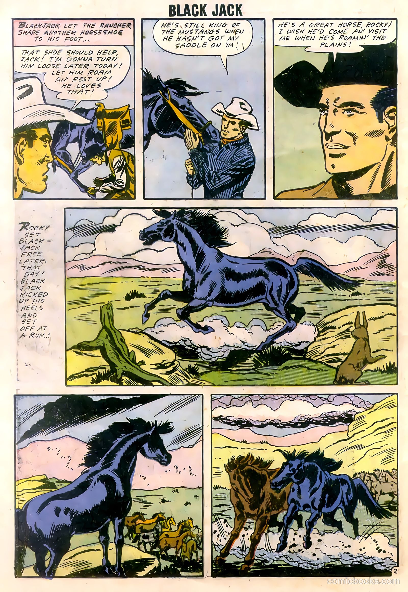 Rocky Lane's Black Jack #22 (1958) — page 60 of 66