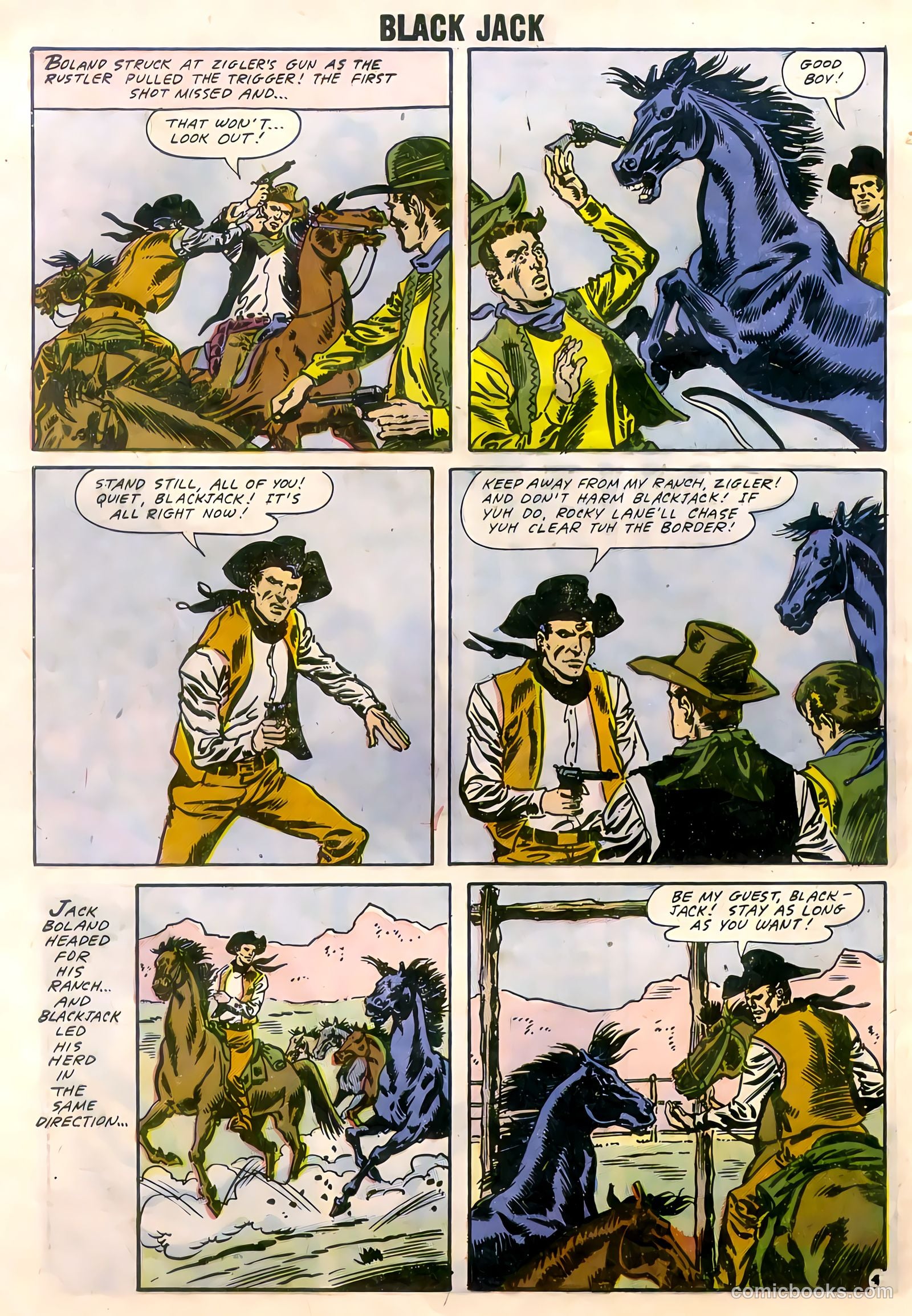 Rocky Lane's Black Jack #22 (1958) — page 62 of 66