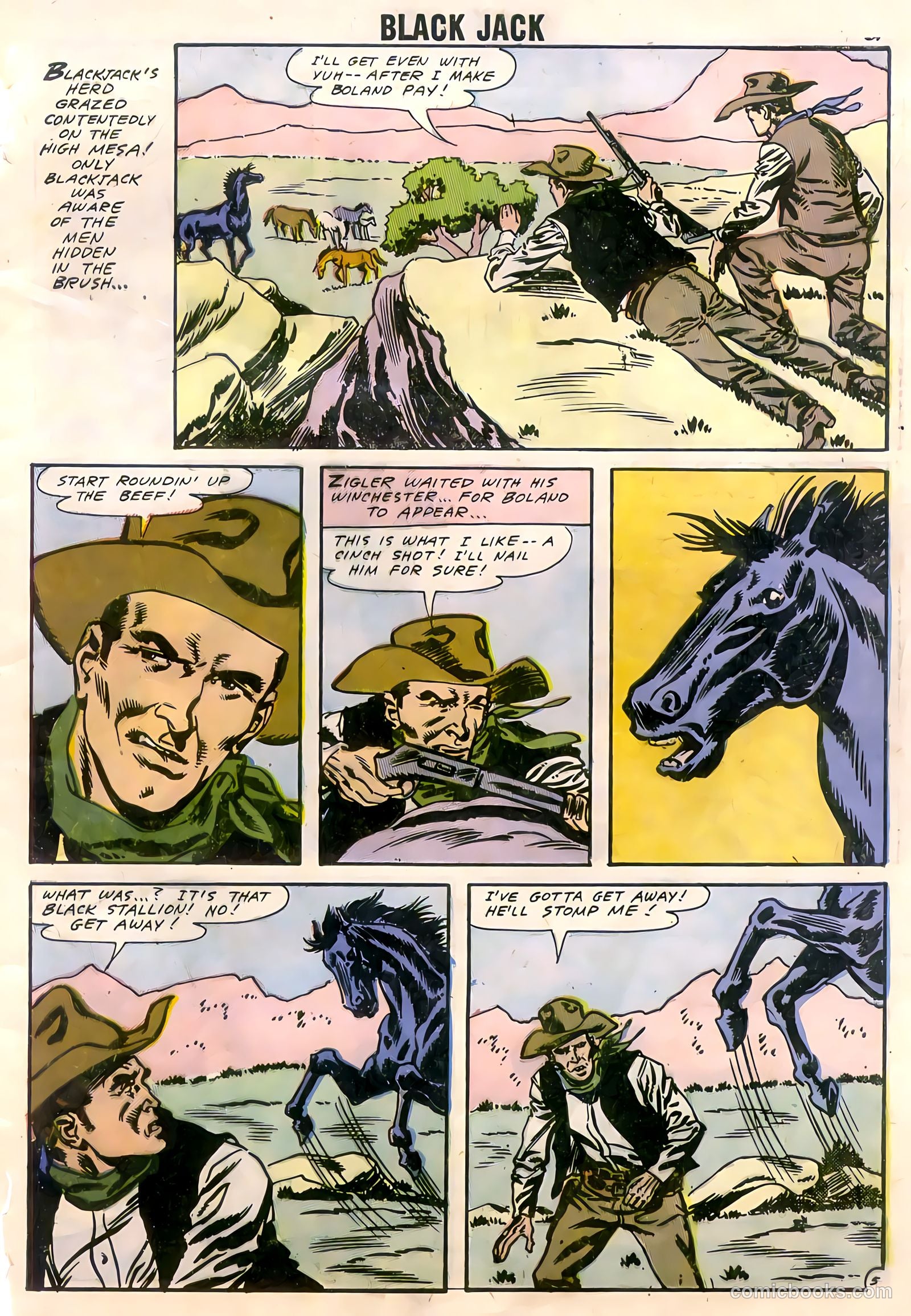 Rocky Lane's Black Jack #22 (1958) — page 63 of 66