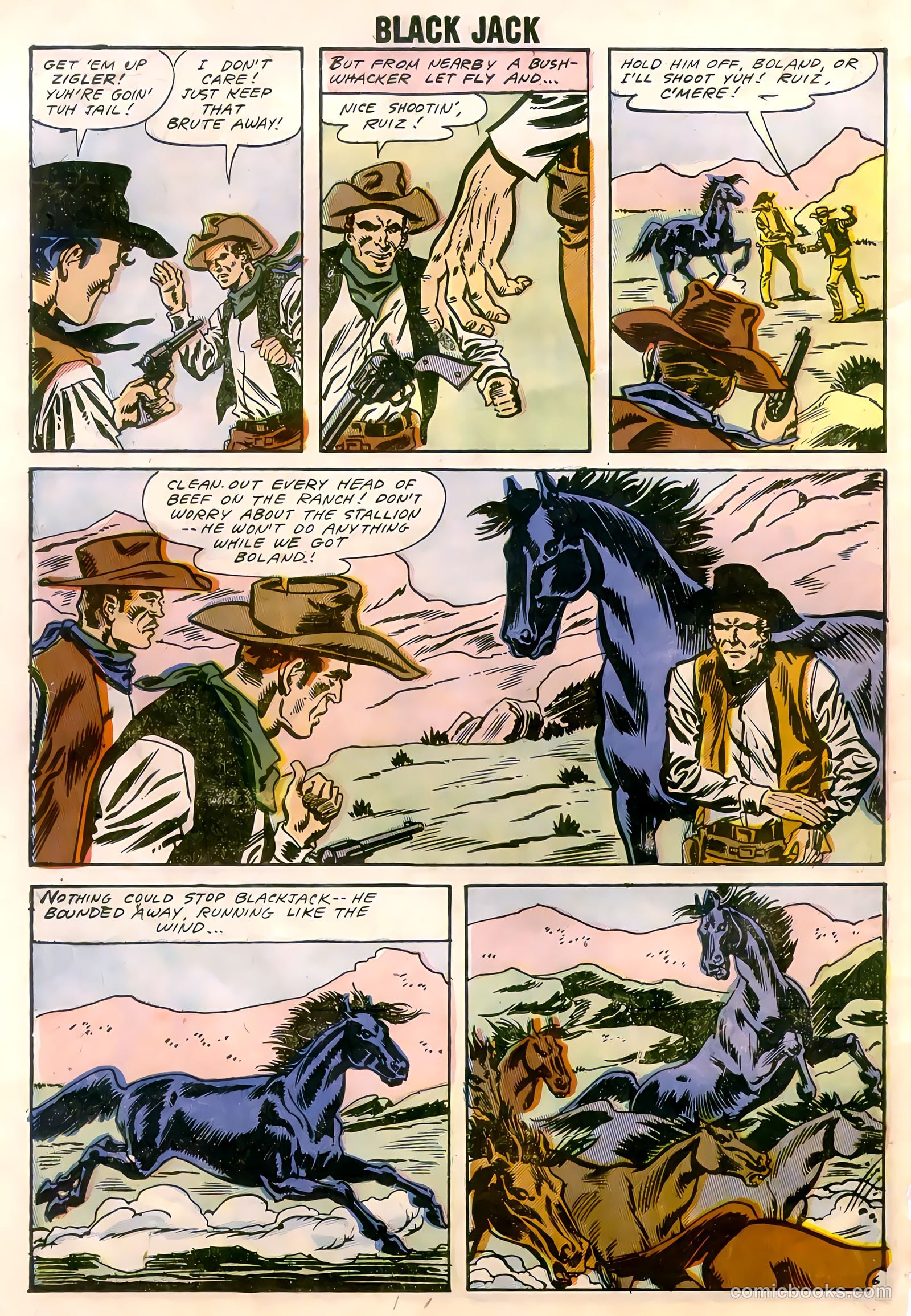 Rocky Lane's Black Jack #22 (1958) — page 64 of 66