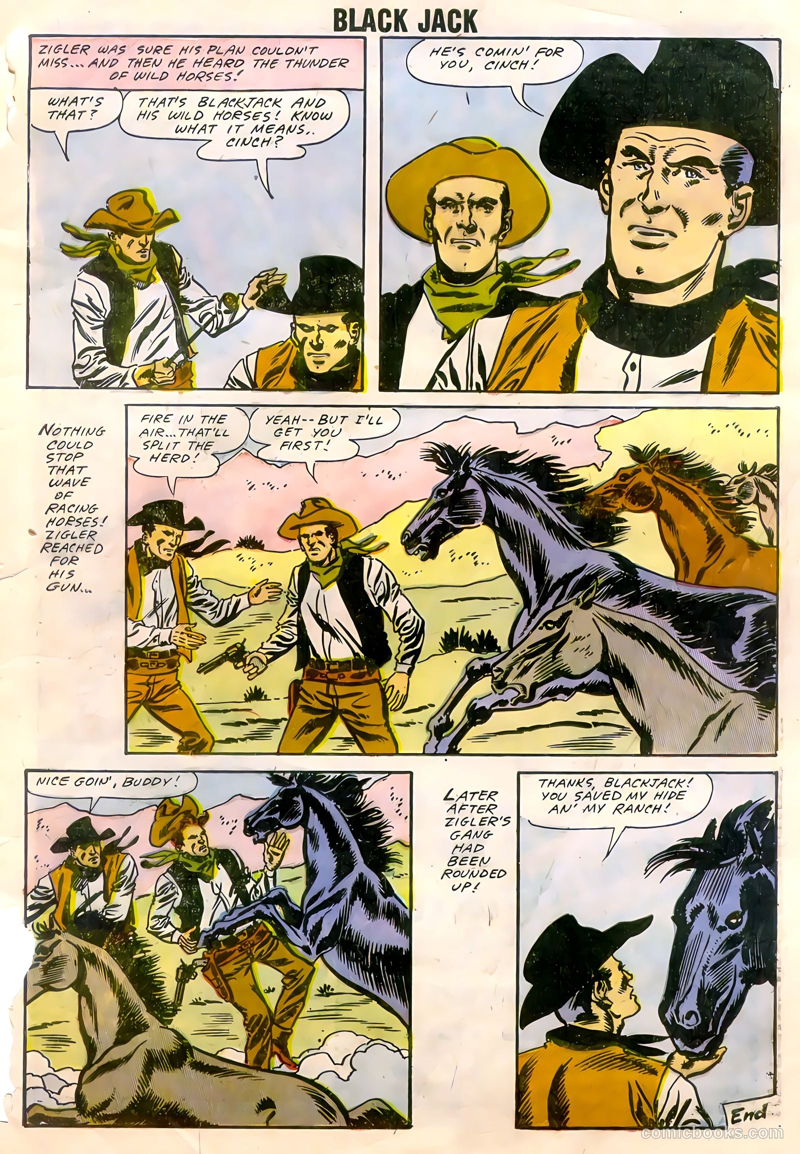 Rocky Lane's Black Jack #22 (1958) — page 65 of 66