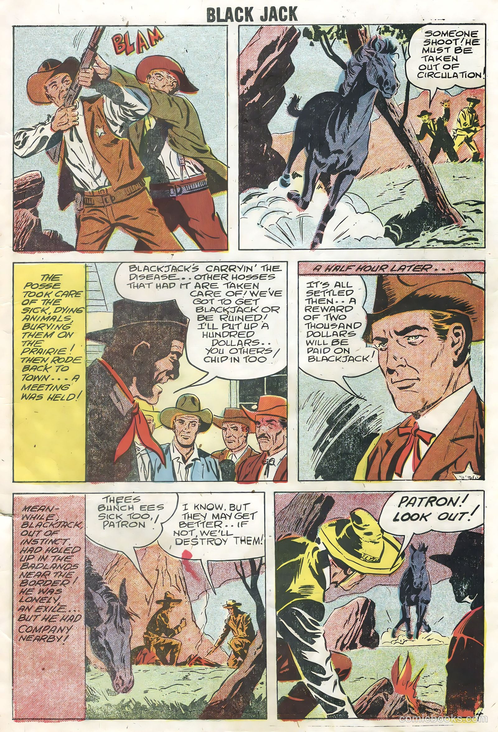 Rocky Lane's Black Jack #23 (1958) — page 7 of 36