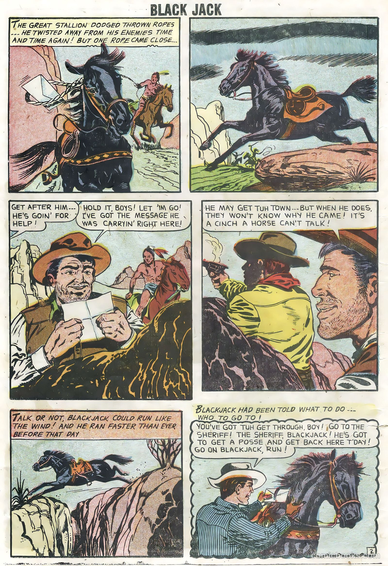 Rocky Lane's Black Jack #23 (1958) — page 14 of 36