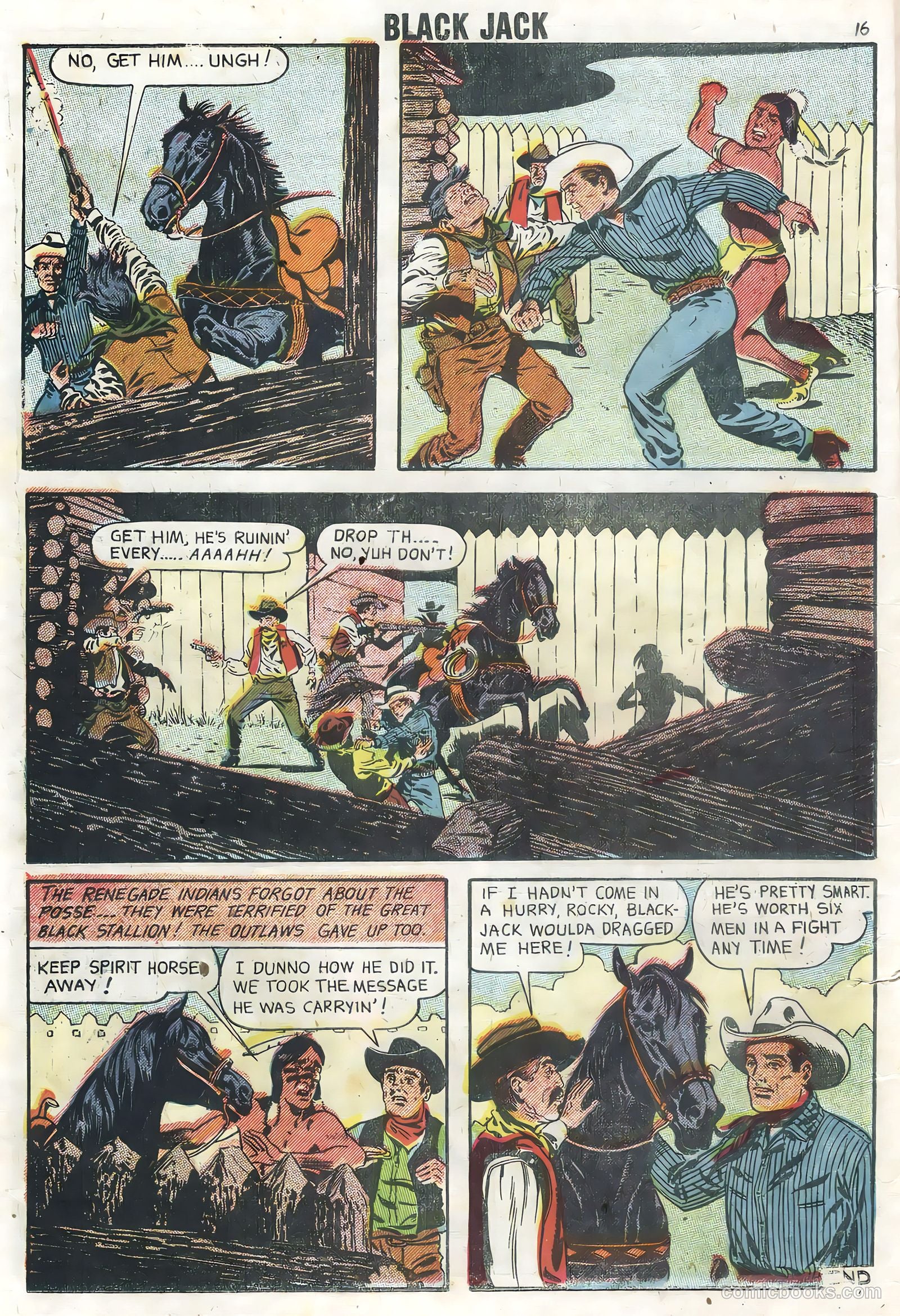 Rocky Lane's Black Jack #23 (1958) — page 18 of 36