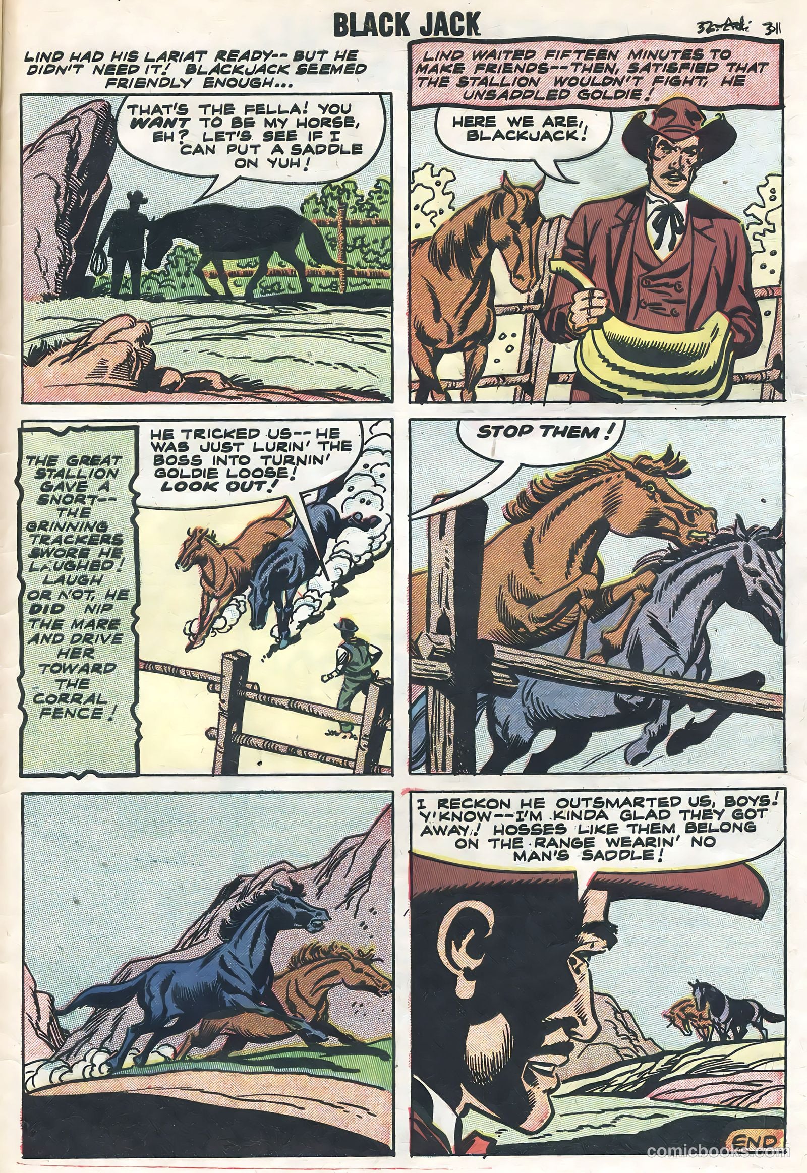Rocky Lane's Black Jack #23 (1958) — page 33 of 36