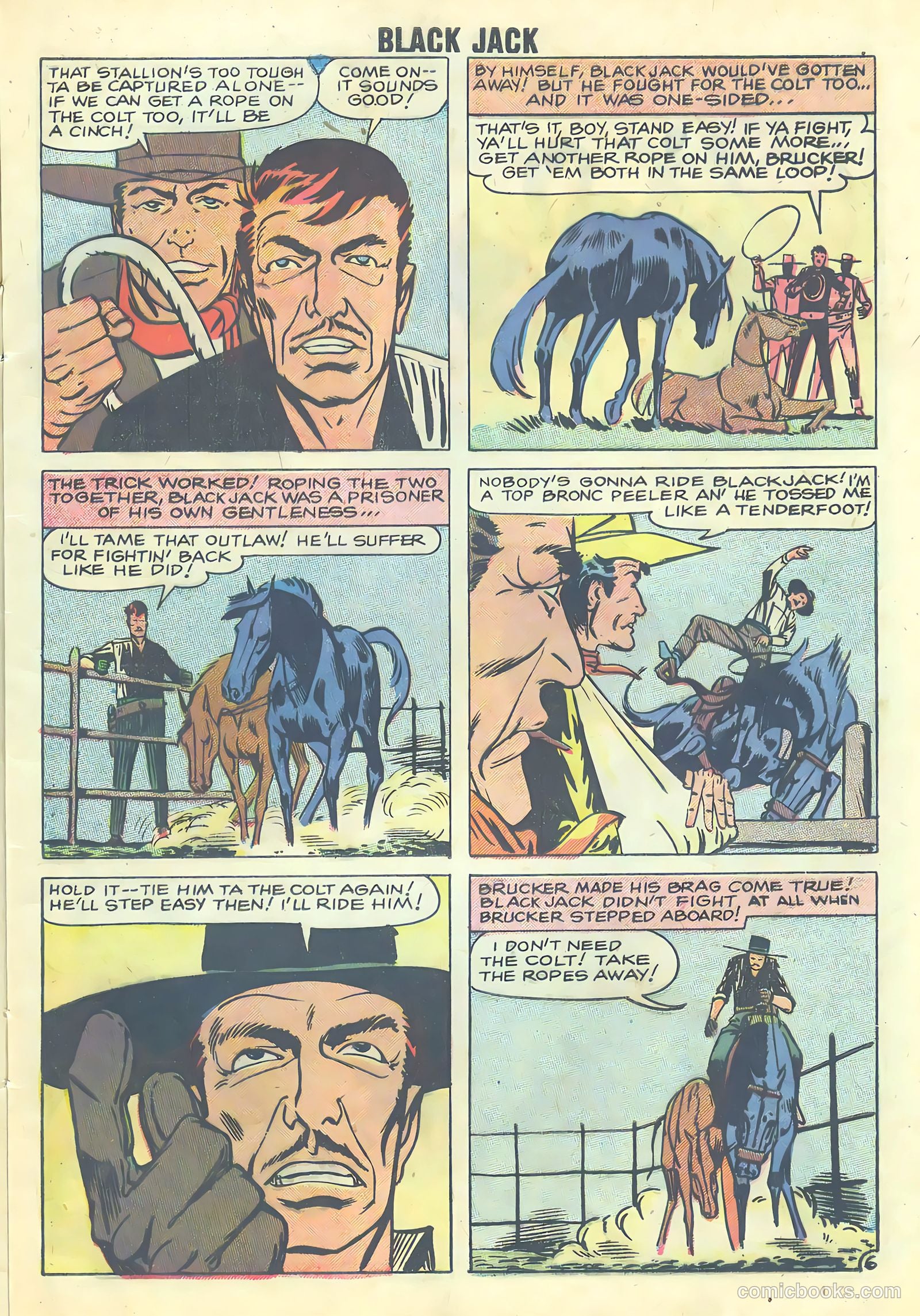 Rocky Lane's Black Jack #24 (1958) — page 9 of 36