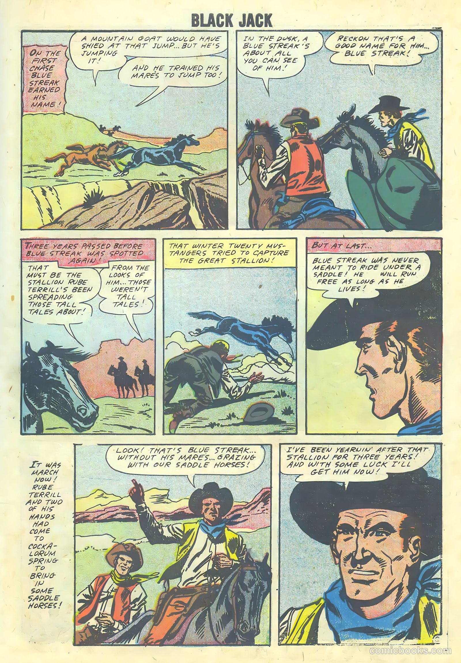 Rocky Lane's Black Jack #24 (1958) — page 27 of 36