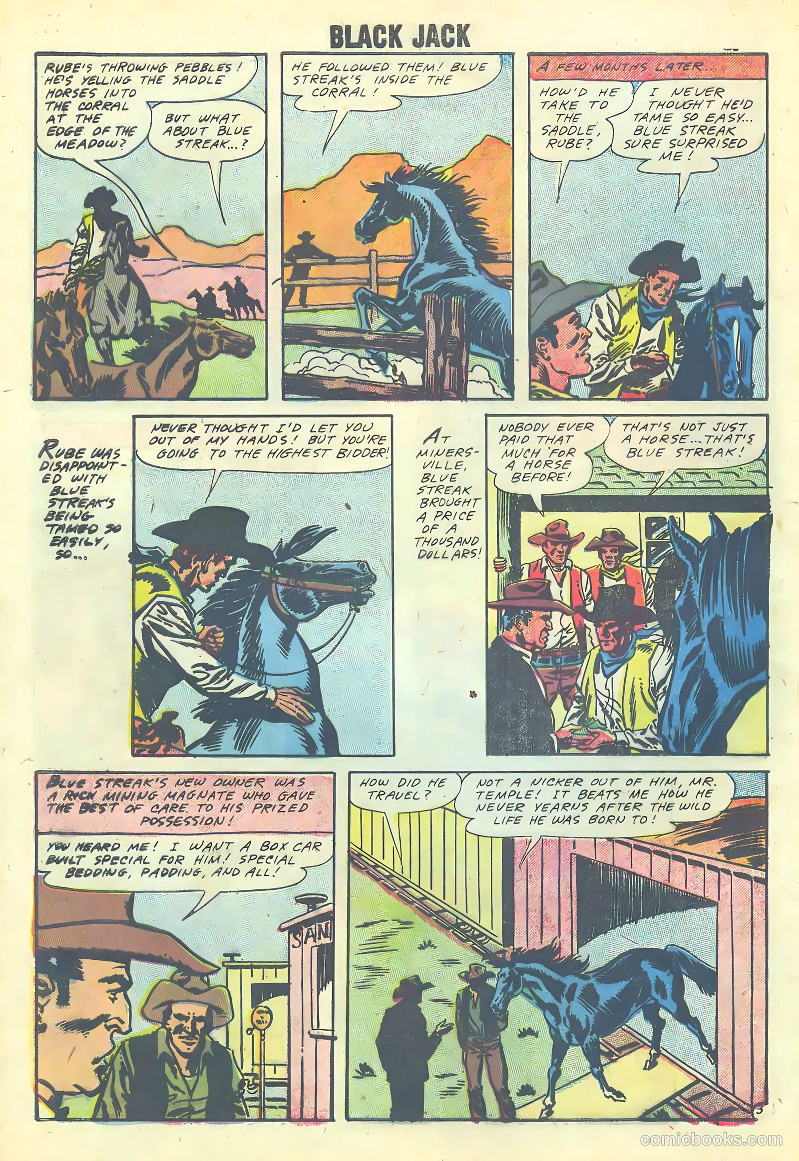 Rocky Lane's Black Jack #24 (1958) — page 28 of 36