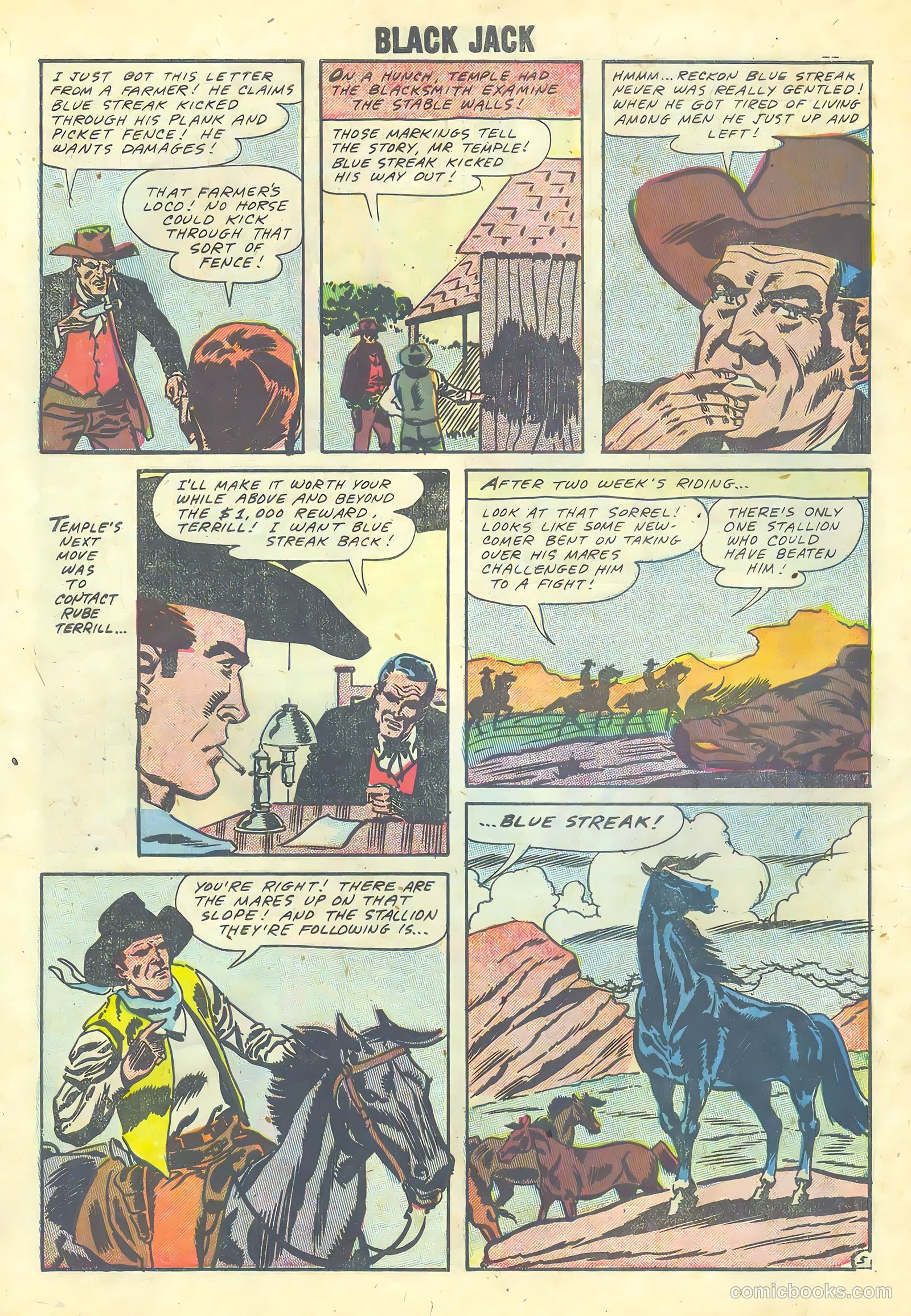 Rocky Lane's Black Jack #24 (1958) — page 30 of 36