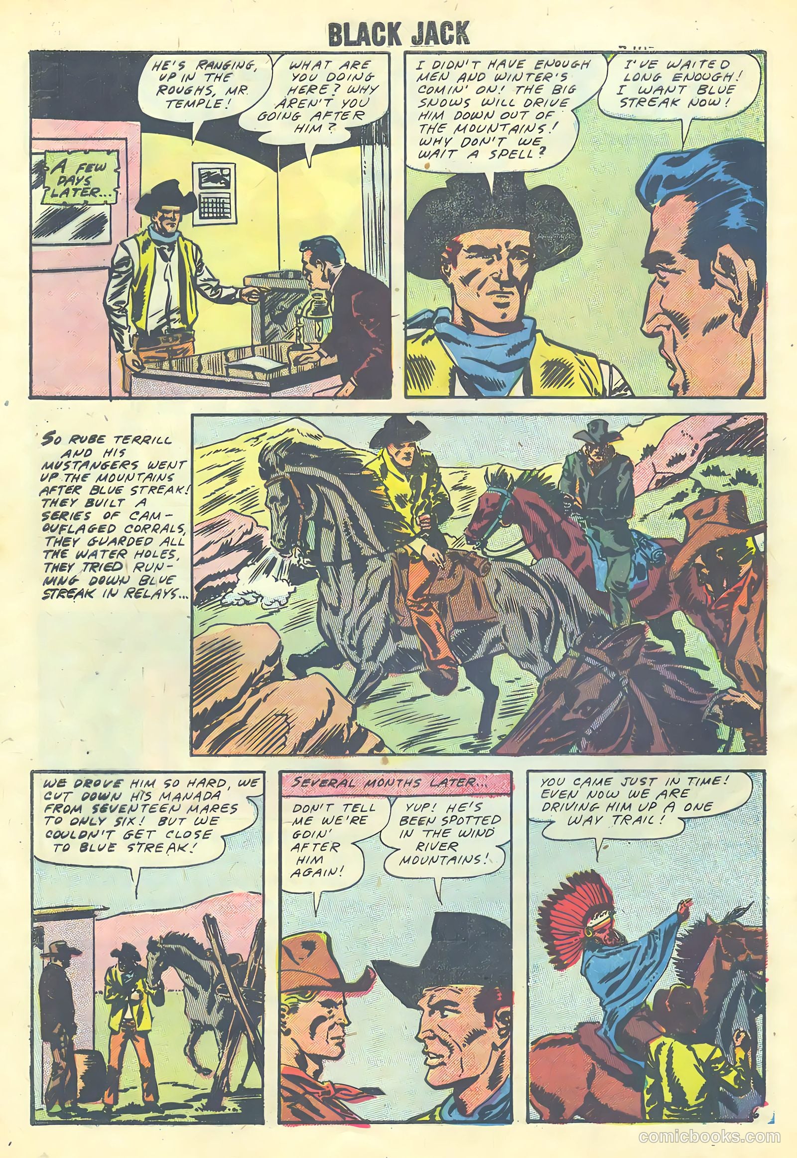 Rocky Lane's Black Jack #24 (1958) — page 32 of 36