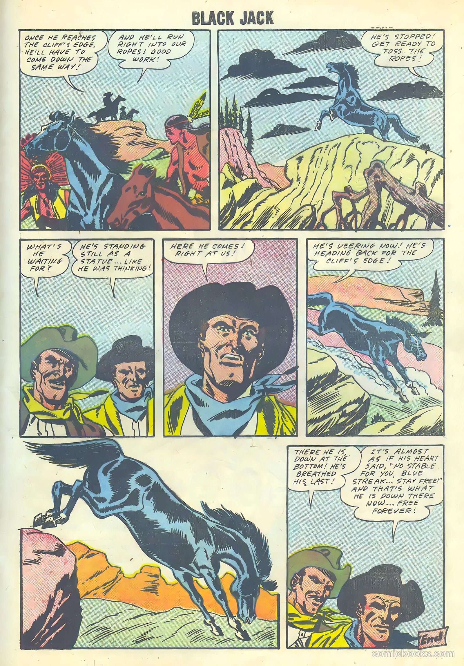 Rocky Lane's Black Jack #24 (1958) — page 33 of 36