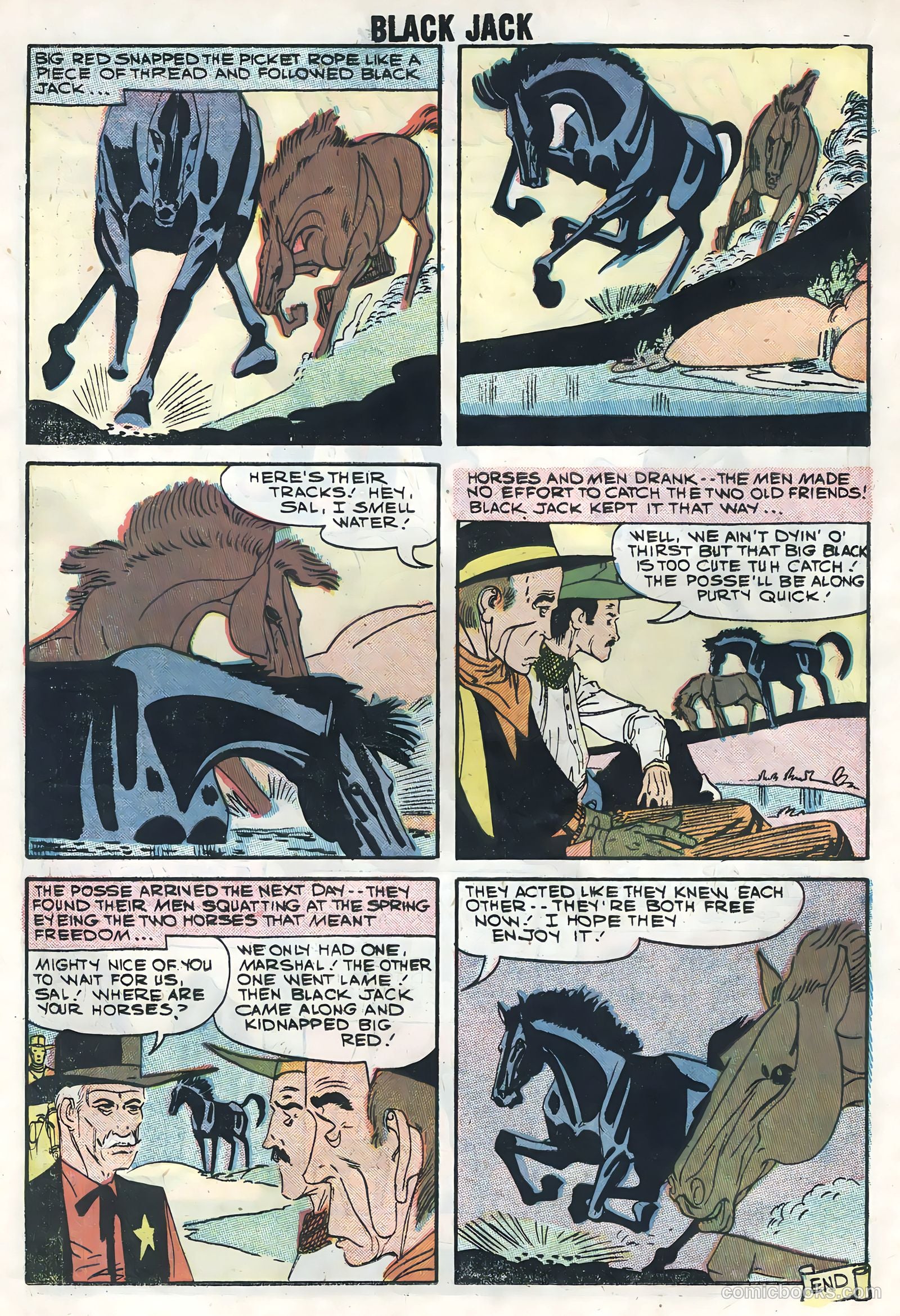 Rocky Lane's Black Jack #25 (1958) — page 18 of 36
