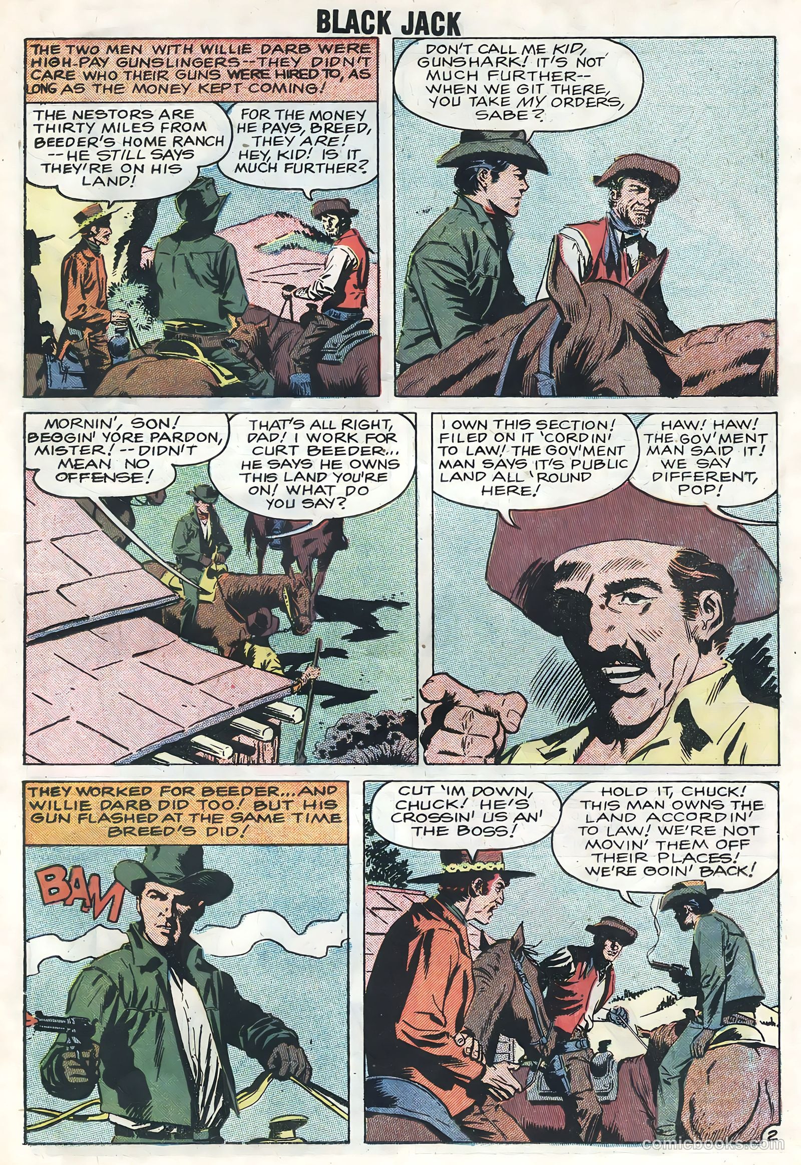 Rocky Lane's Black Jack #25 (1958) — page 23 of 36