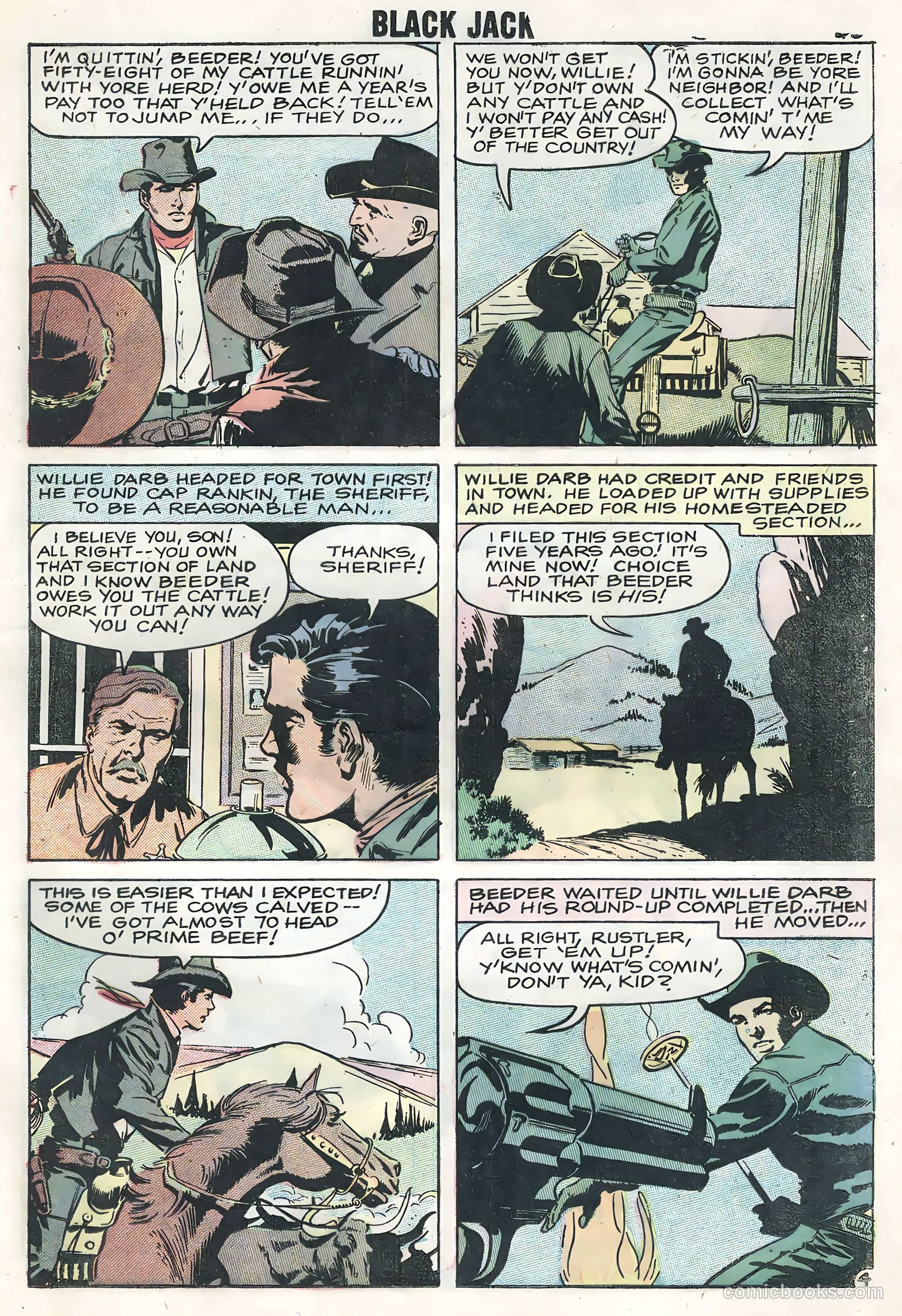 Rocky Lane's Black Jack #25 (1958) — page 25 of 36