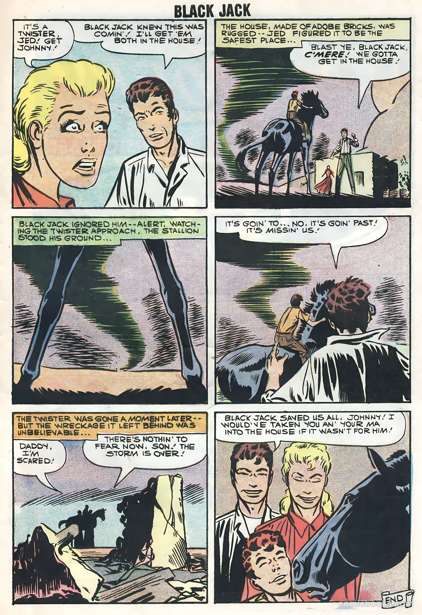 Rocky Lane's Black Jack #25 (1958) — page 33 of 36